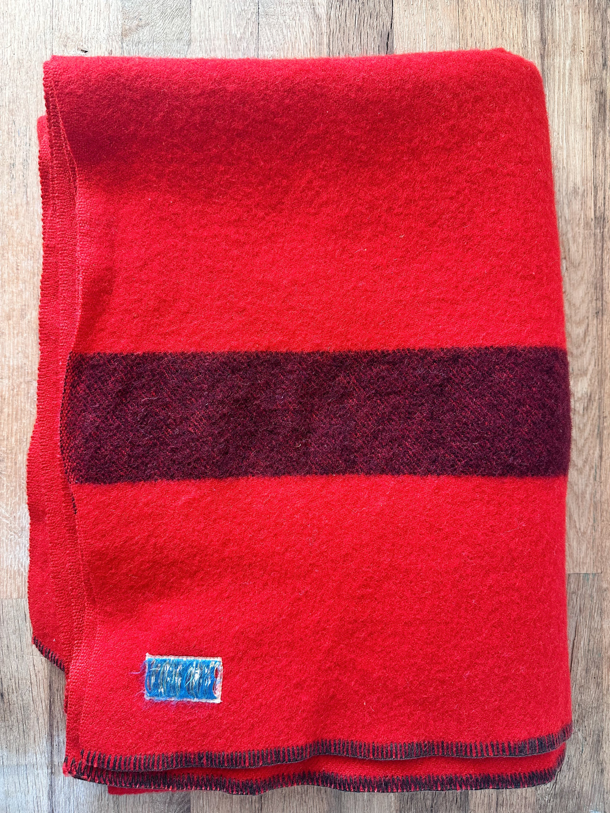 Vintage Twin Hudson Bay Blanket with Partial Tag