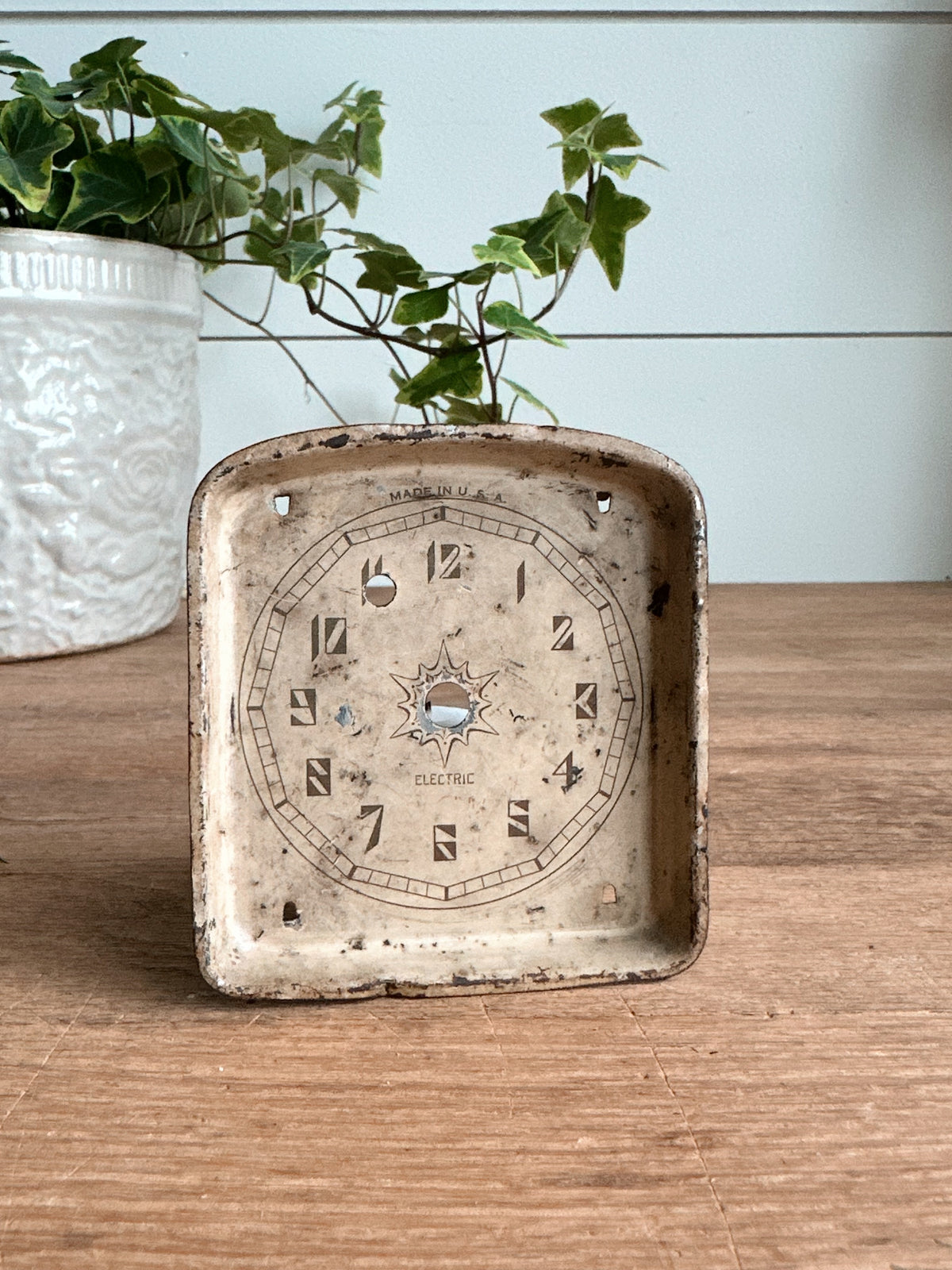 Vintage Made in USA Clock Face
