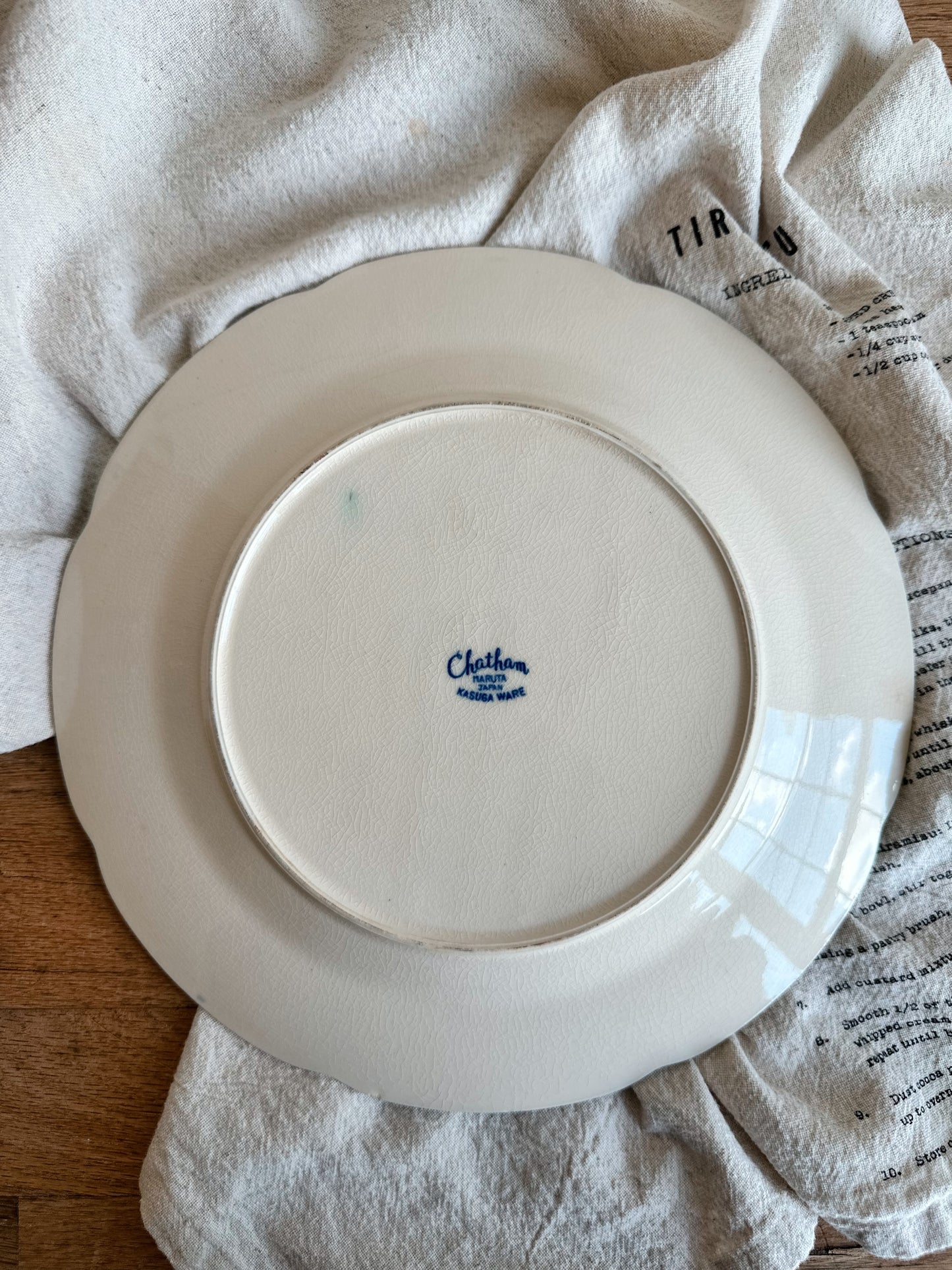 Pair of Vintage Blue & White Transferware Plates