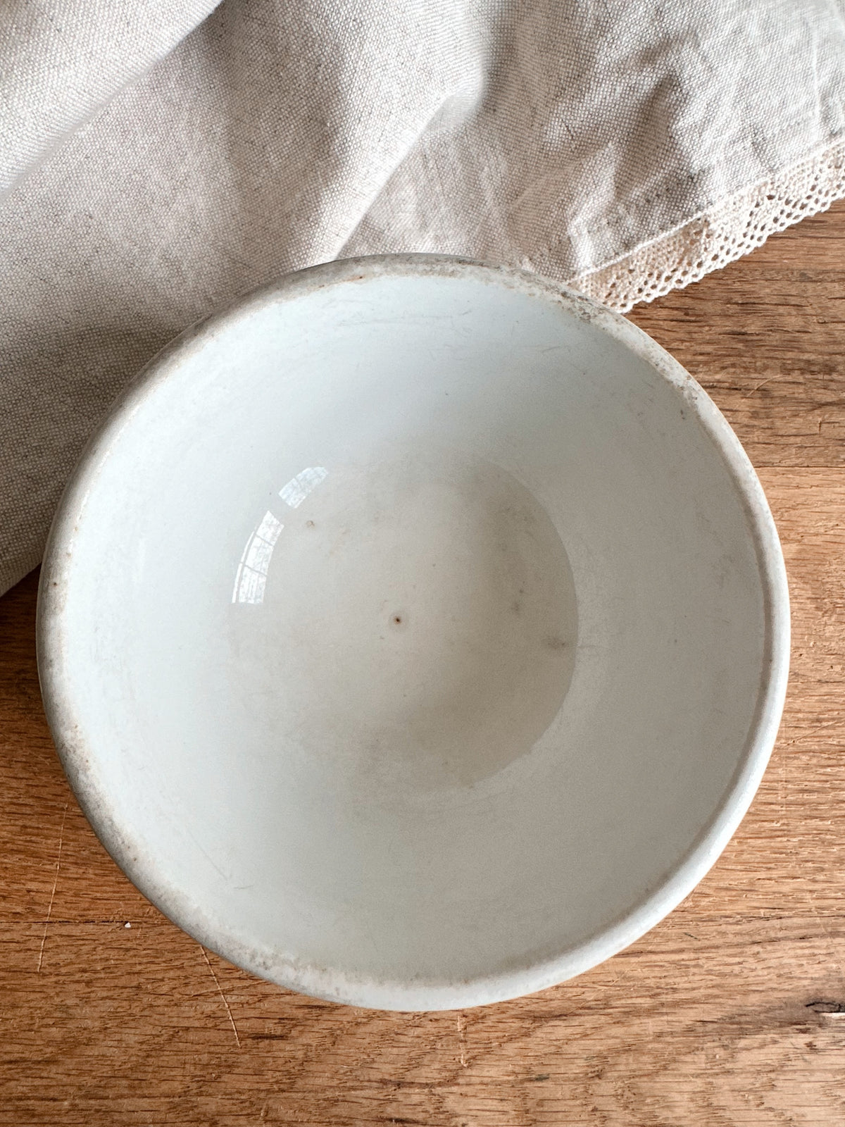 Chunky Antique Ironstone Bowl