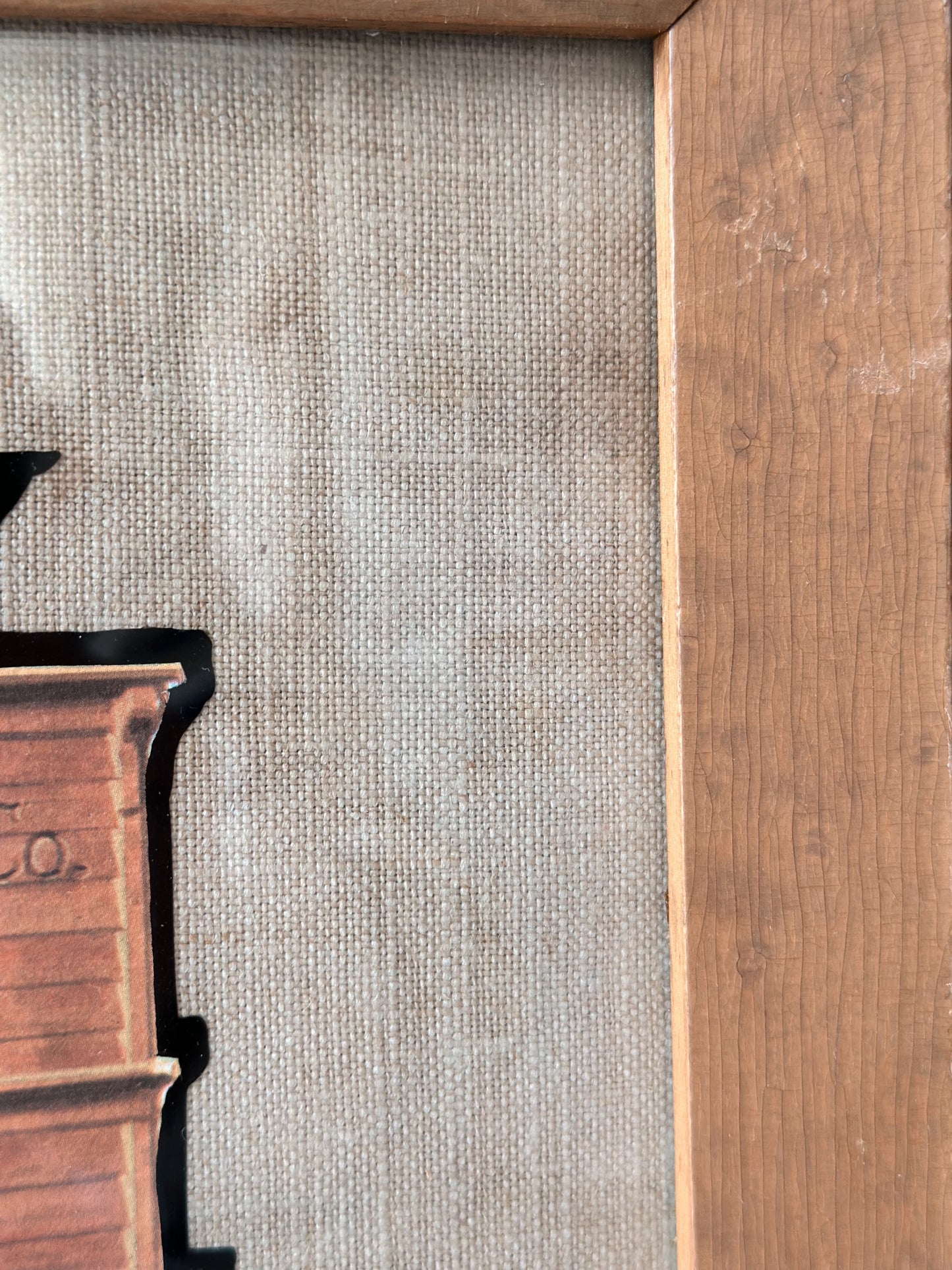 Vintage Framed Drug Store & Wells Fargo Cut Out