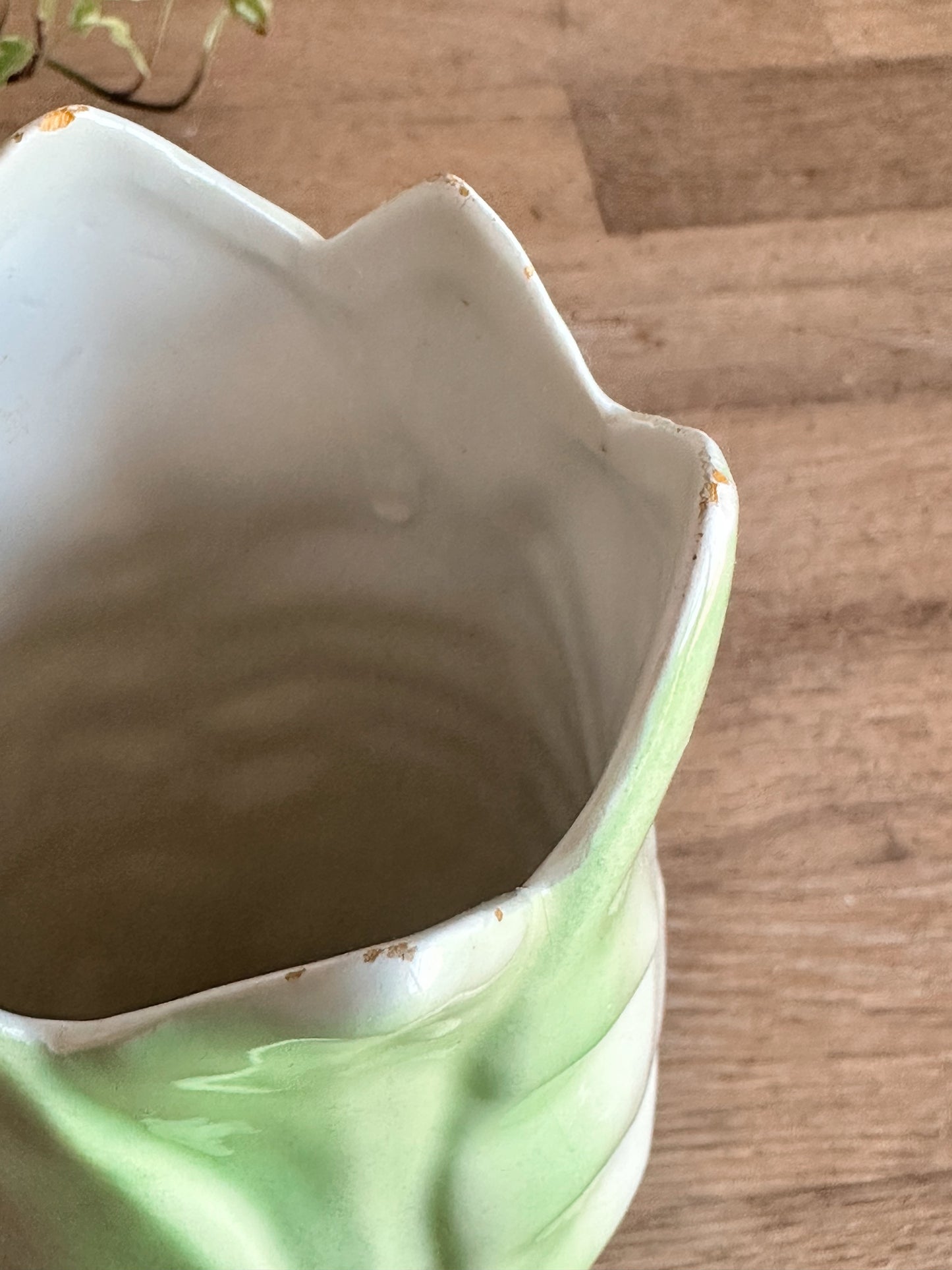 Vintage Hand Painted Duck Vase (Italy)