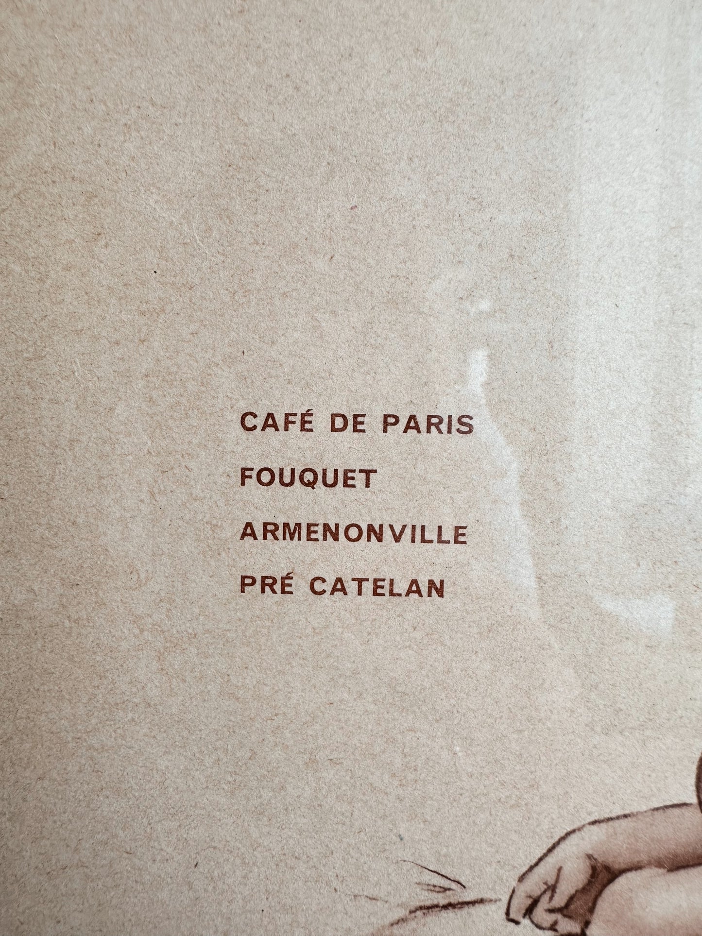 Vintage French Artist Jules Georges Redon Print, The Hen Eats the Snails