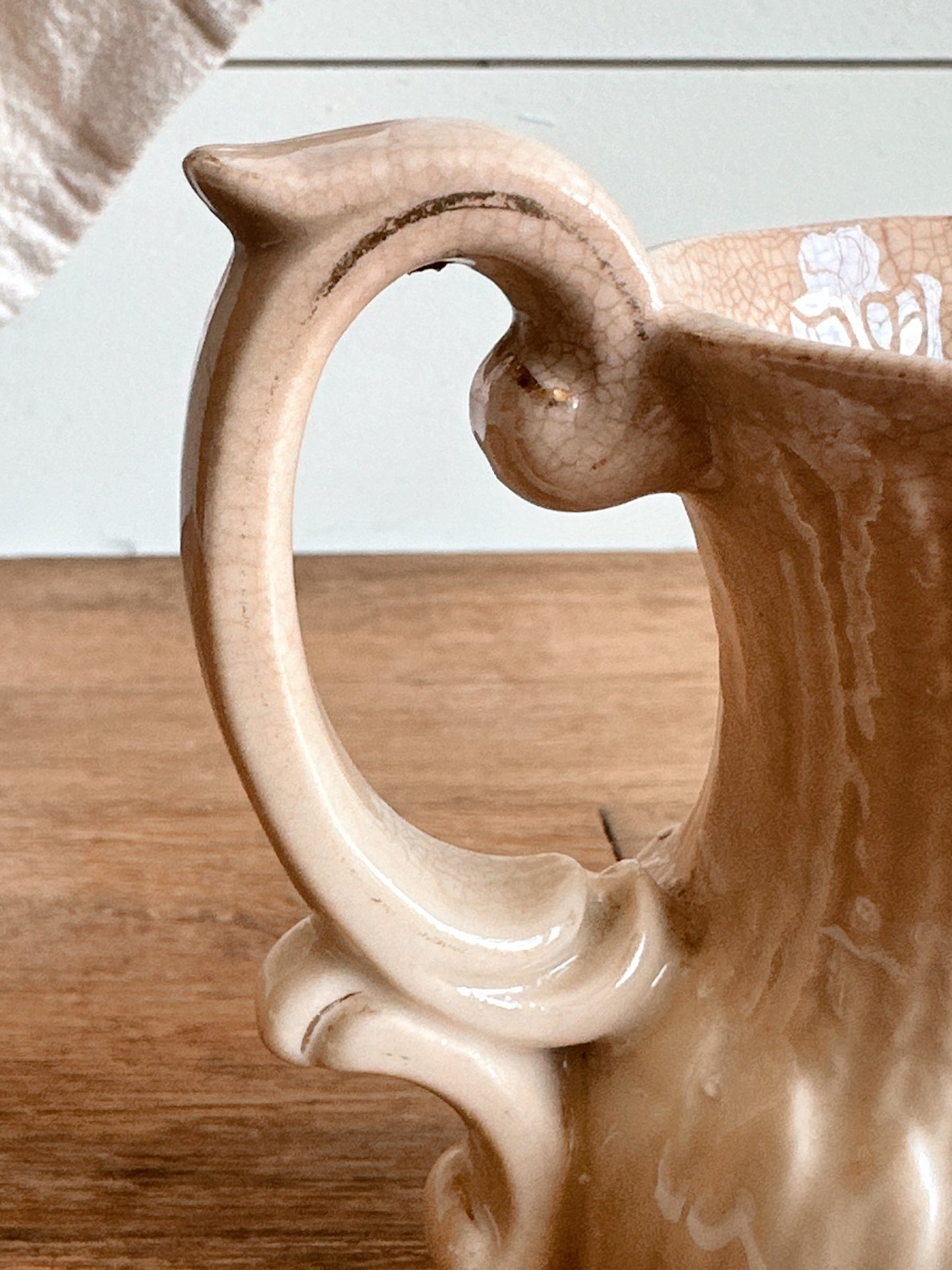 Beautifully Stained Ironstone Creamer, Japan
