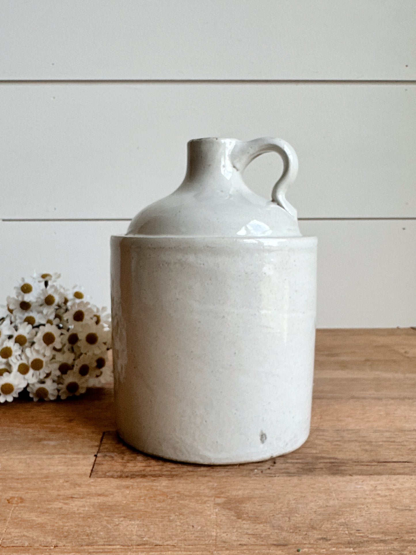 Petite Vintage Stoneware Crock Jug
