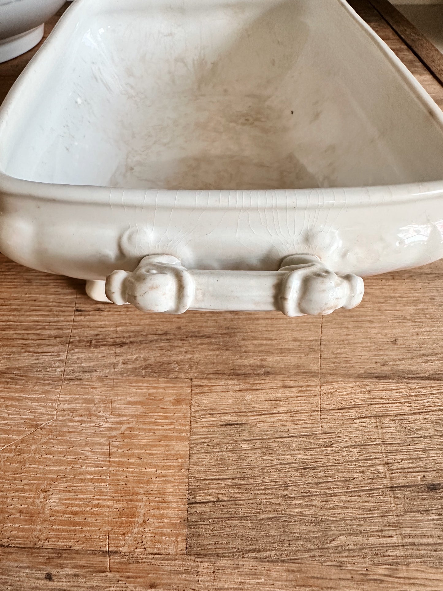 Antique John Edwards Ironstone Tureen