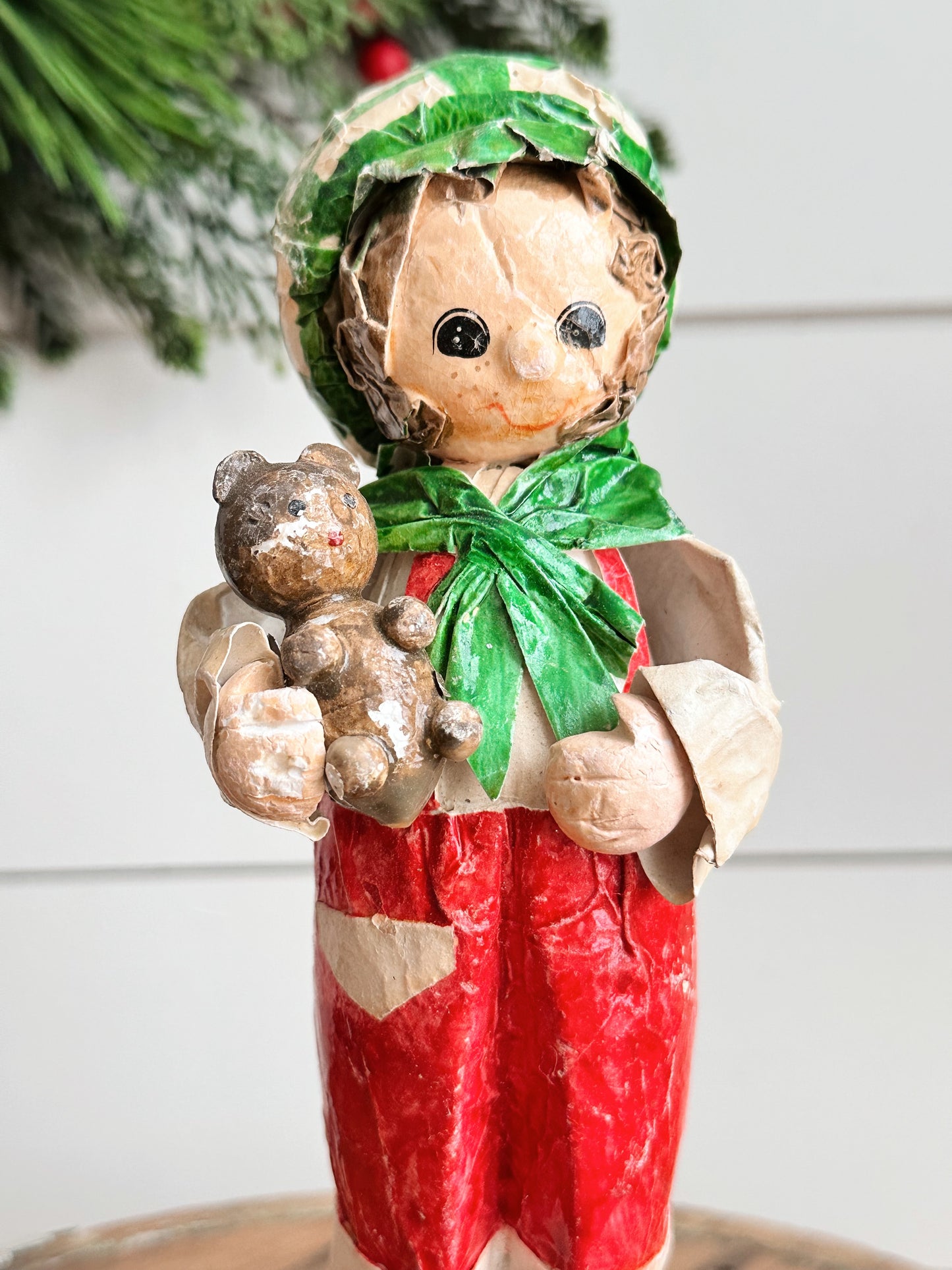 Vintage Paper Mache Boy