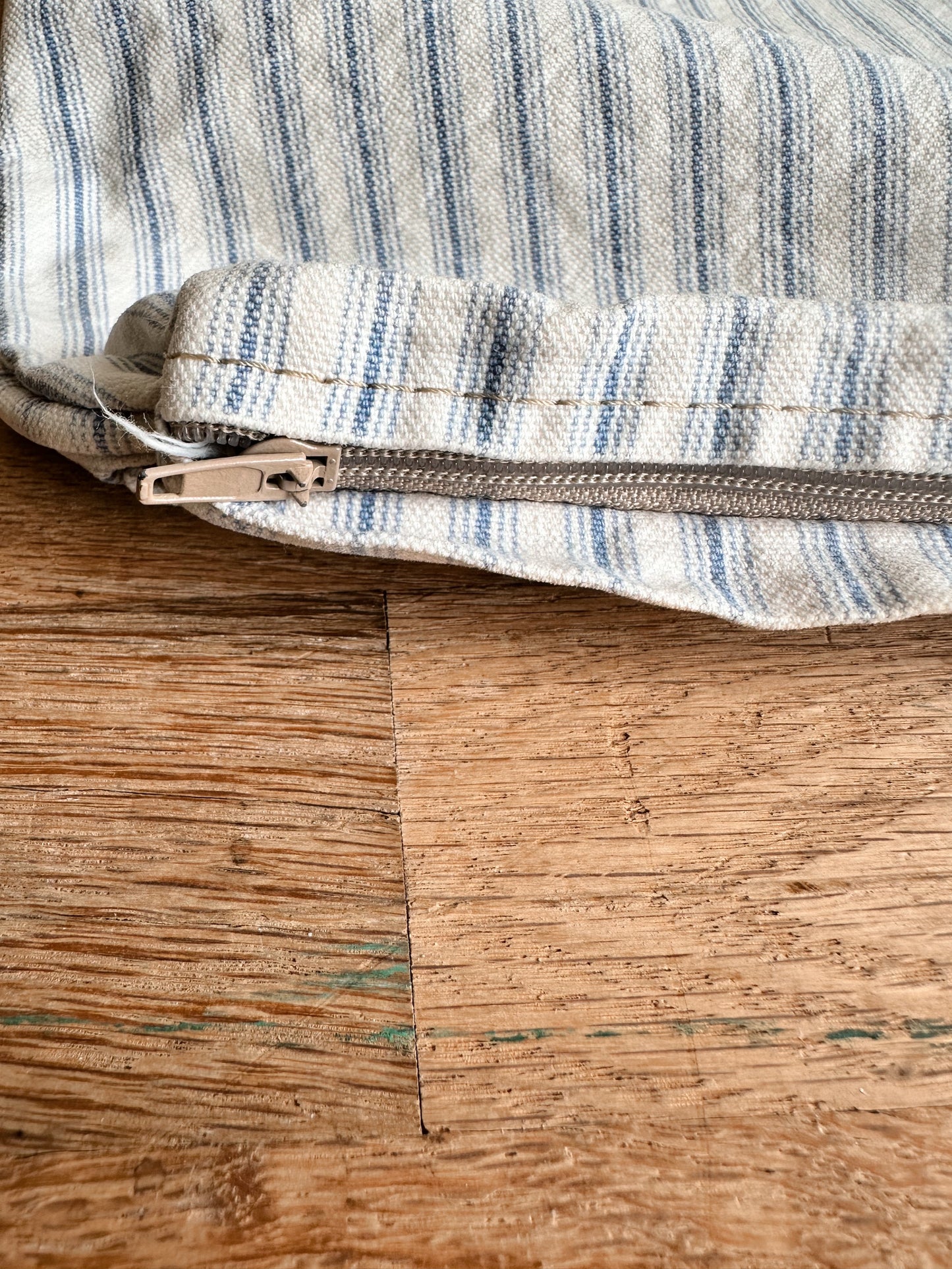 Vintage Ticking Pillow Cover