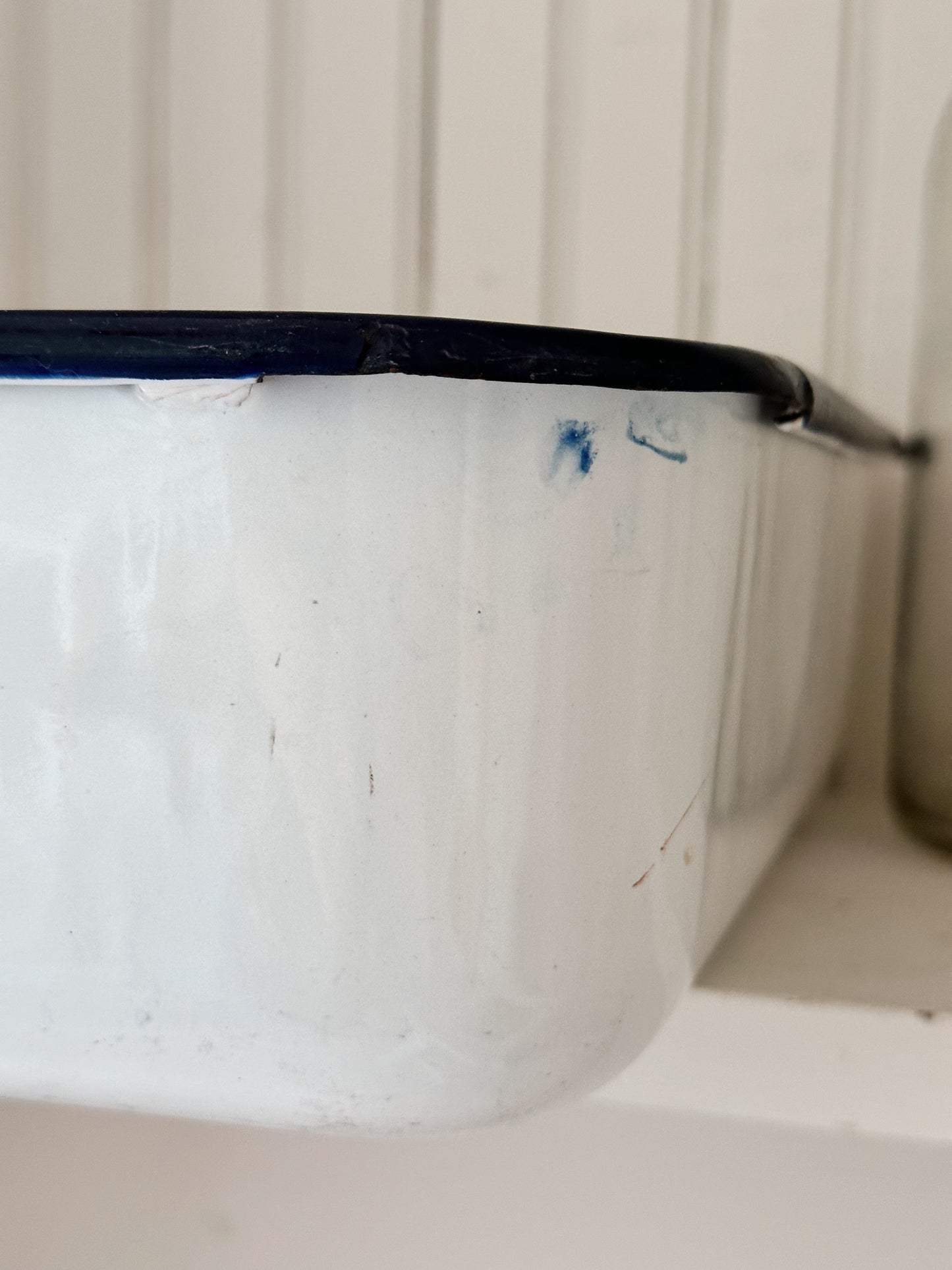 Vintage Enamelware Vegetable Bin