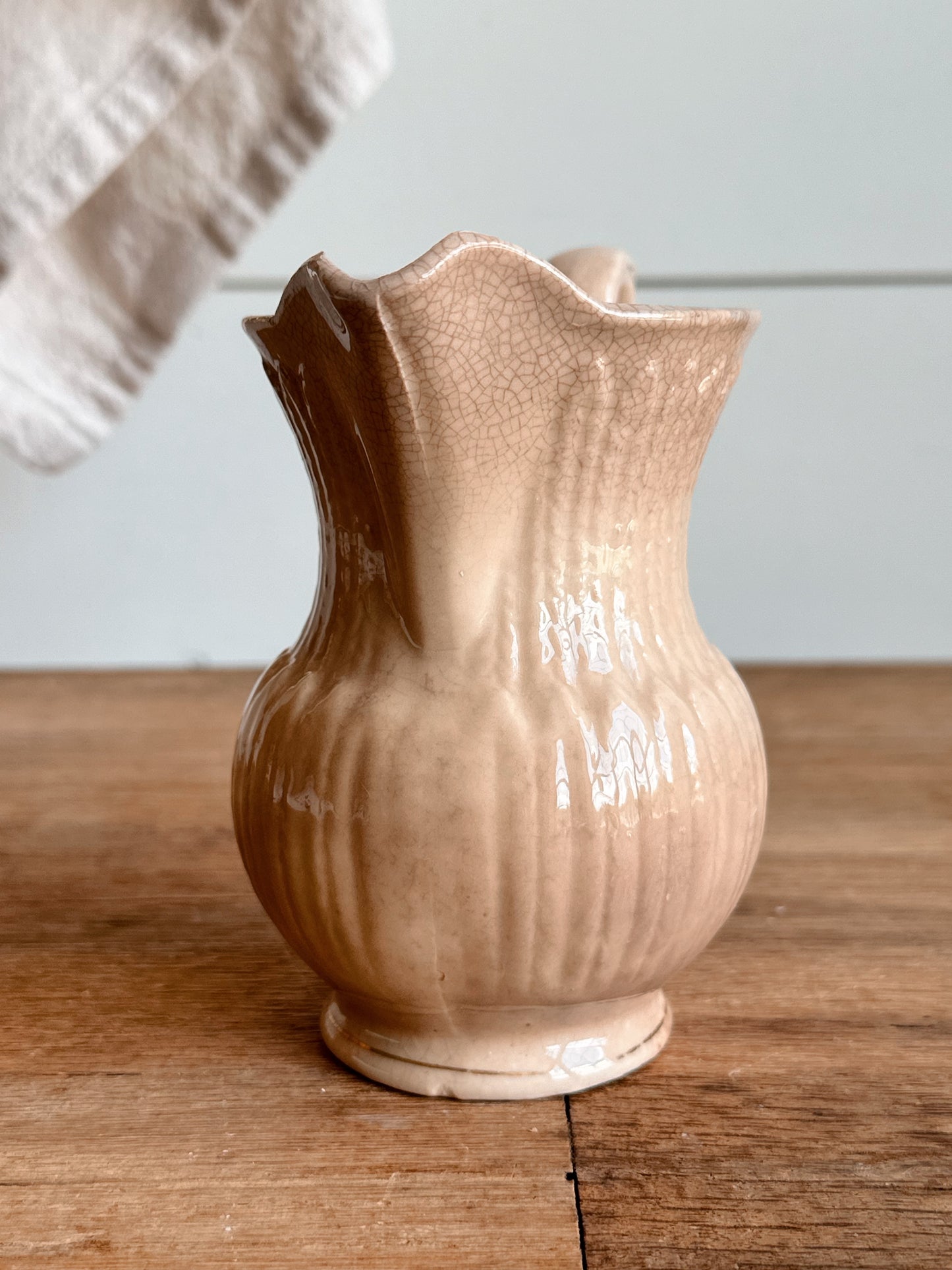 Beautifully Stained Ironstone Creamer, Japan