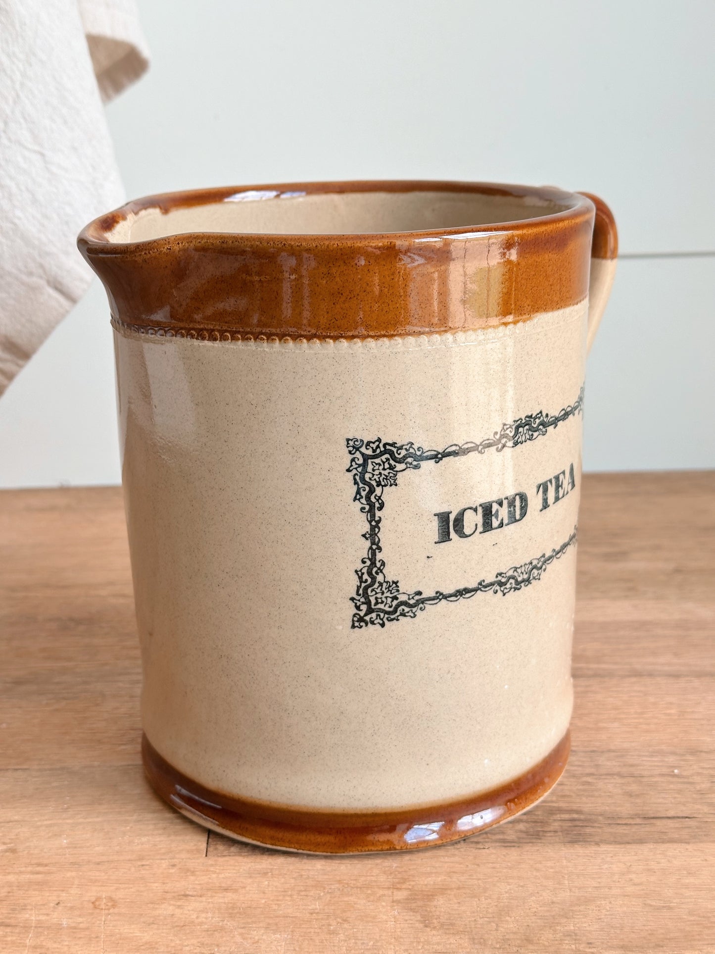 Vintage English Moira Iced Tea Pitcher