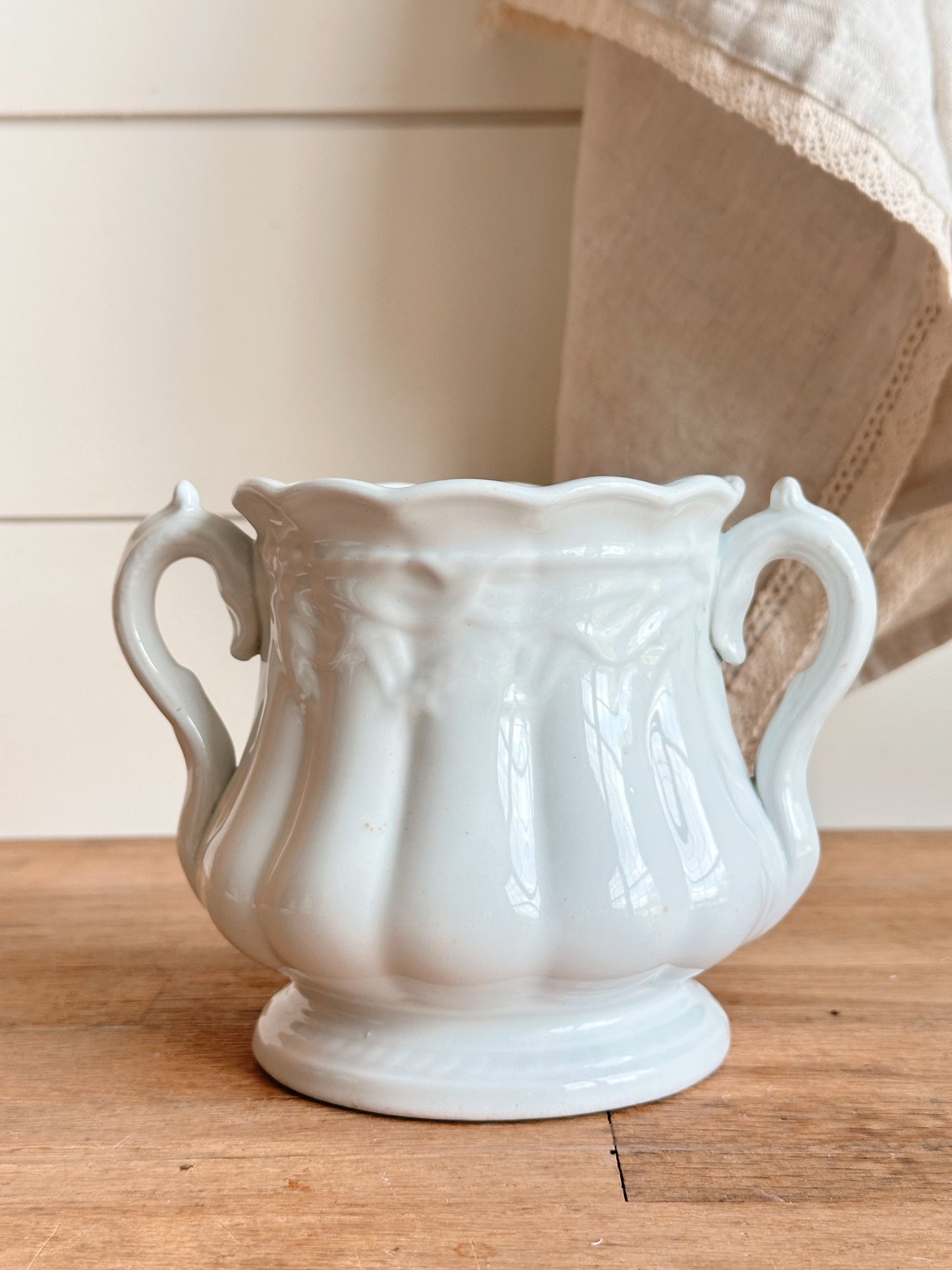 Antique Ironstone Sugar Pot