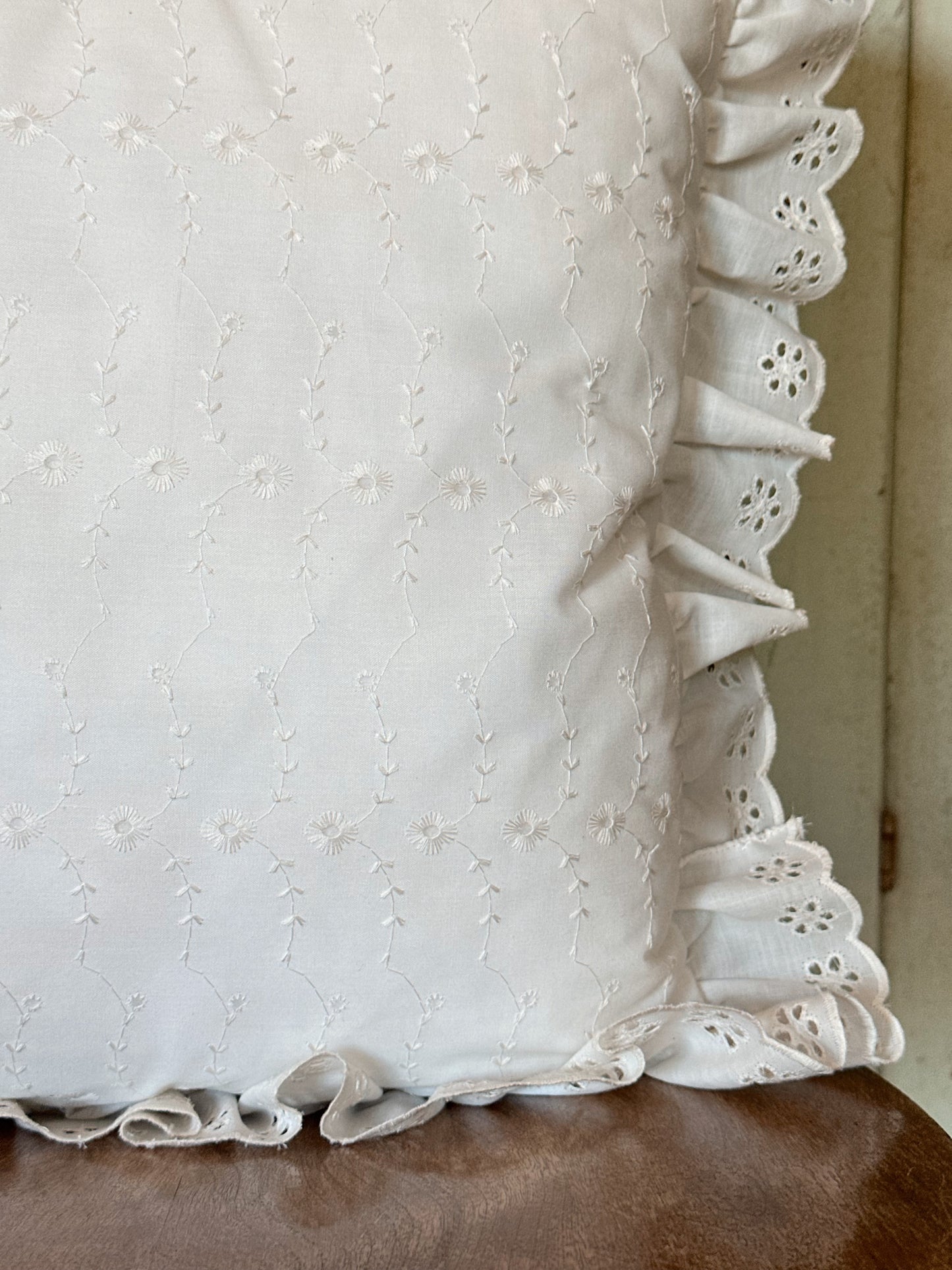 Vintage Eyelet Pillow