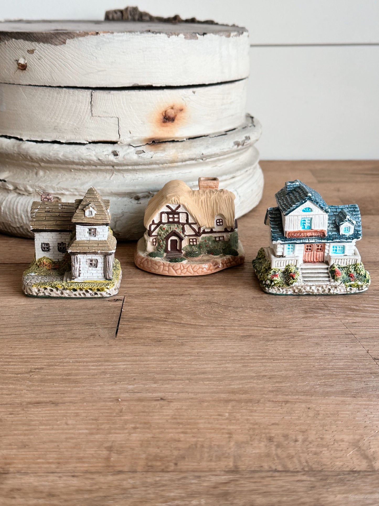 Collection of Vintage Miniature Cottages