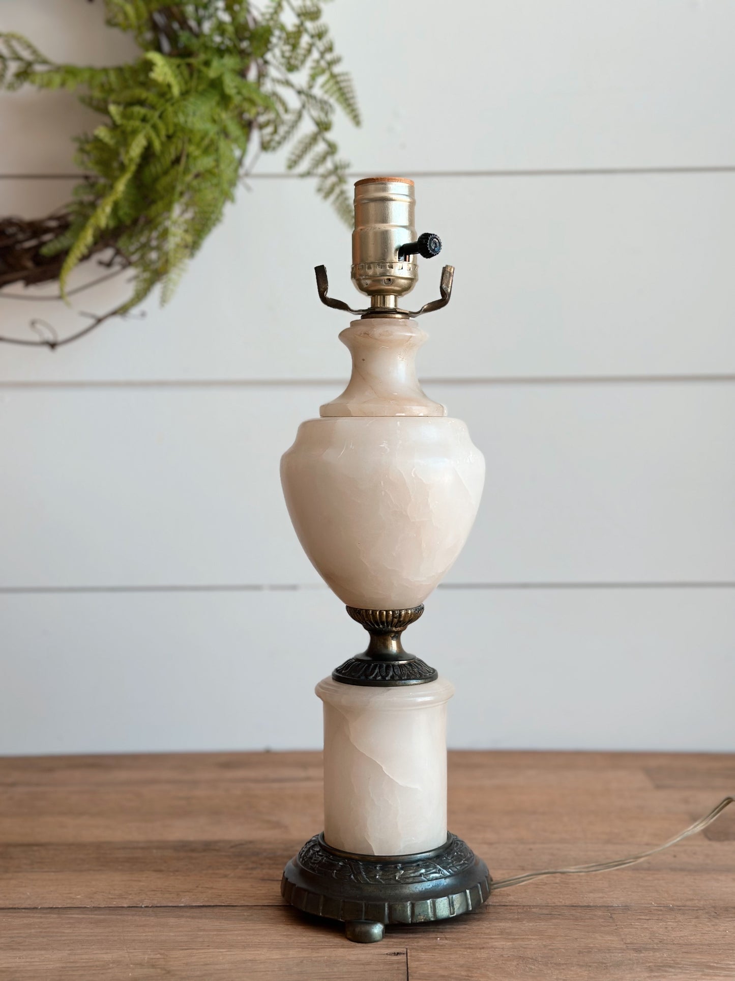 Vintage Alabaster Lamp