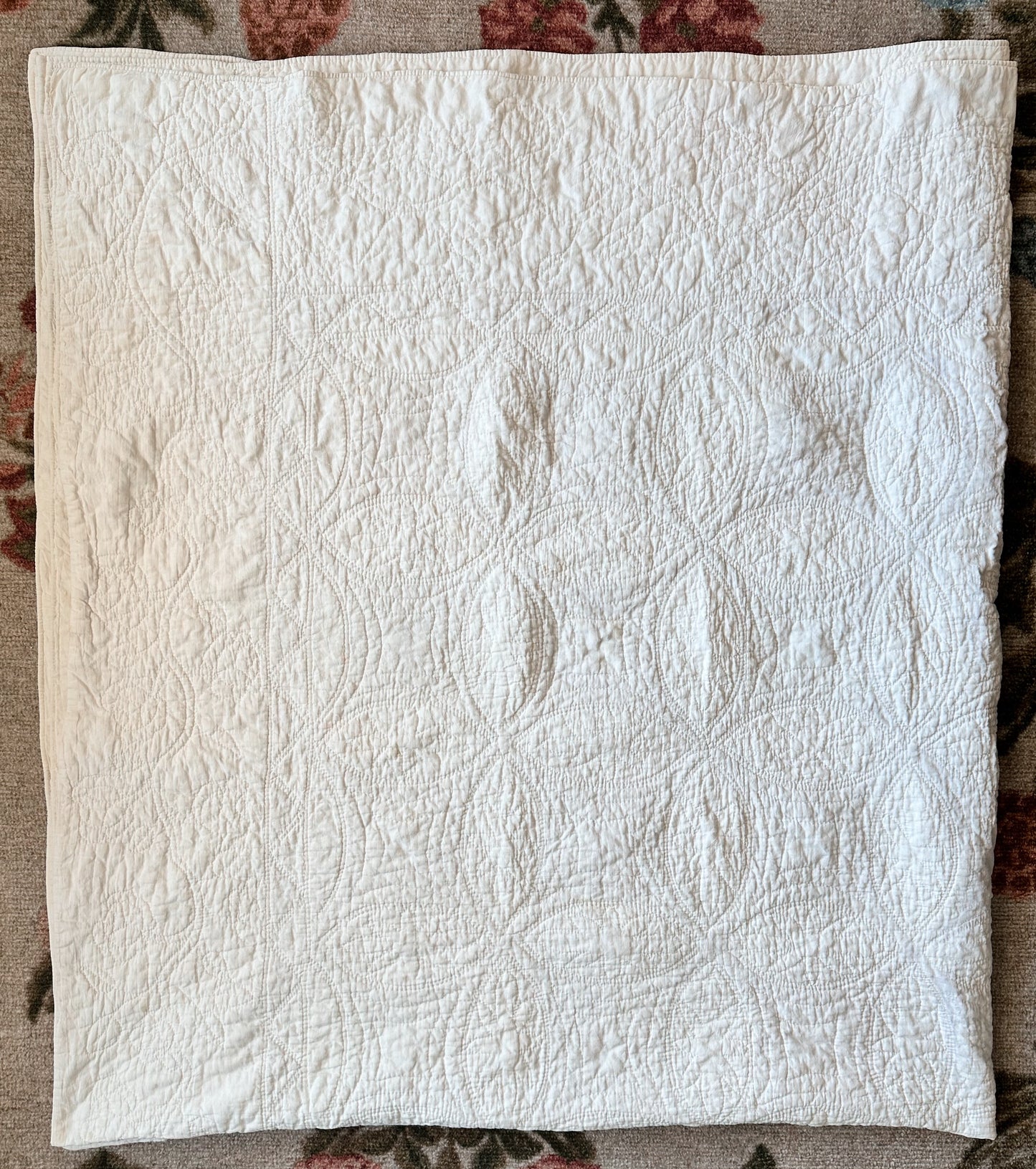 Vintage Hand Stitched Quilt, Rob Peter to Pay Paul Design