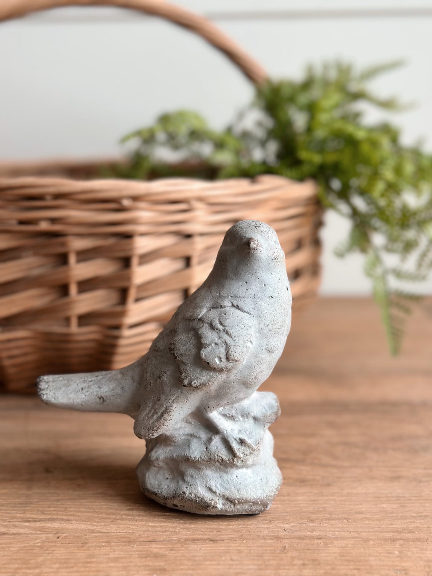 Cement Birdie Statue