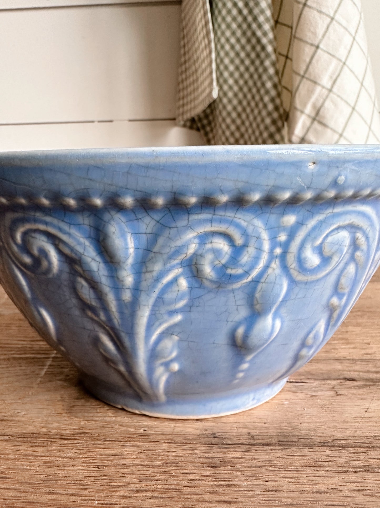 Beautiful Blue Stoneware Bowl