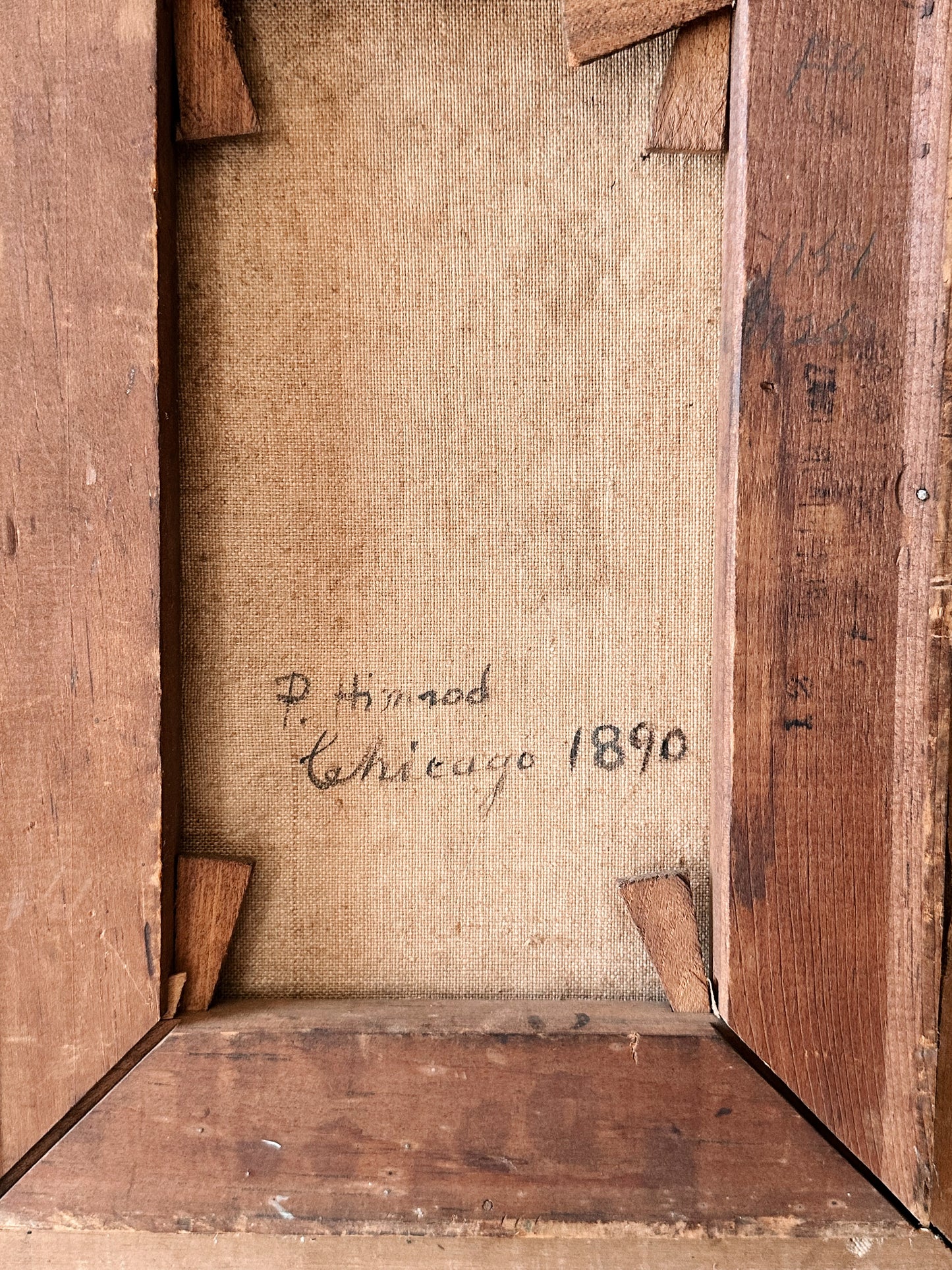 Original Antique Moody Painting of Grapes, Signed & Dated