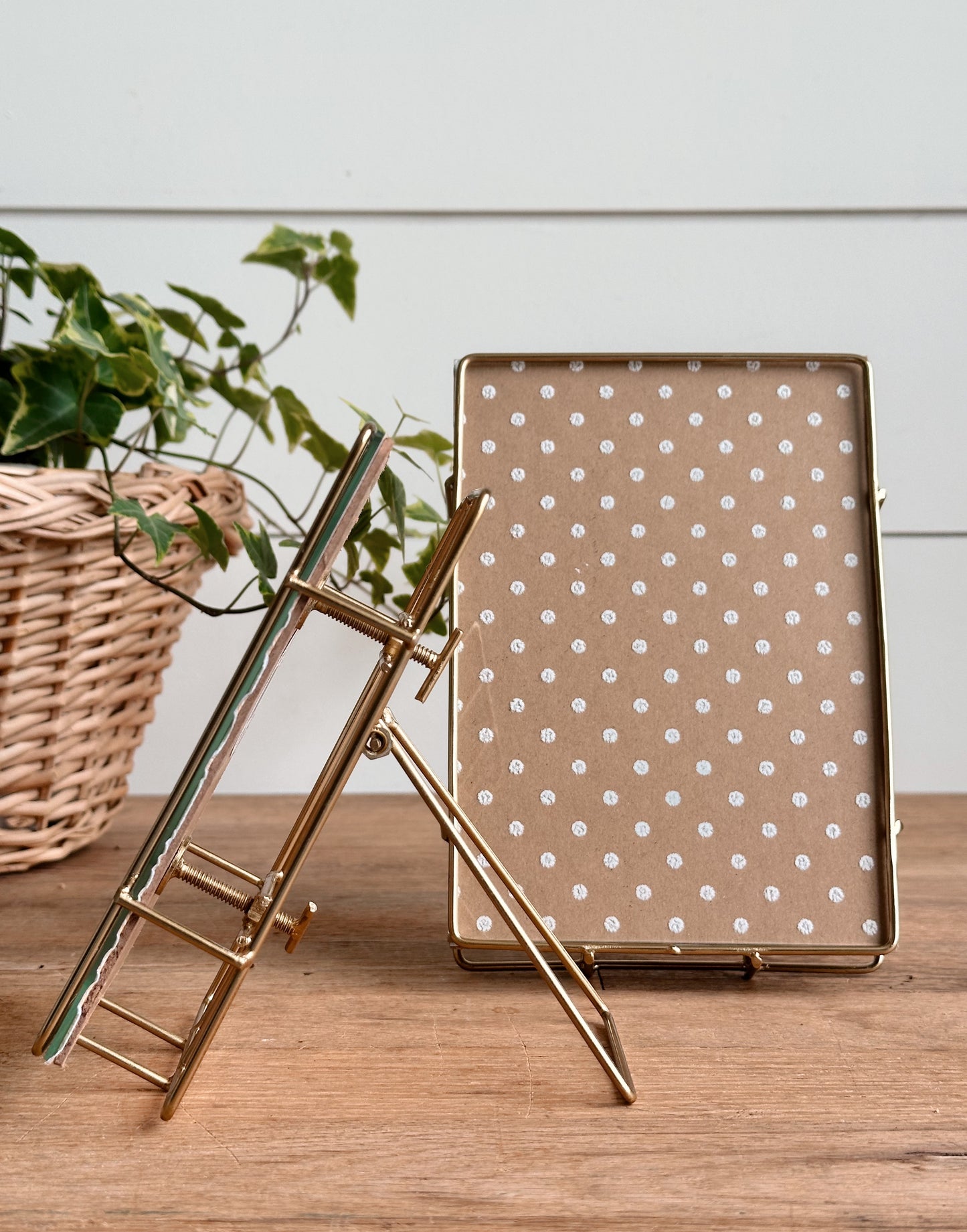 Delicate Brass Photo Frames