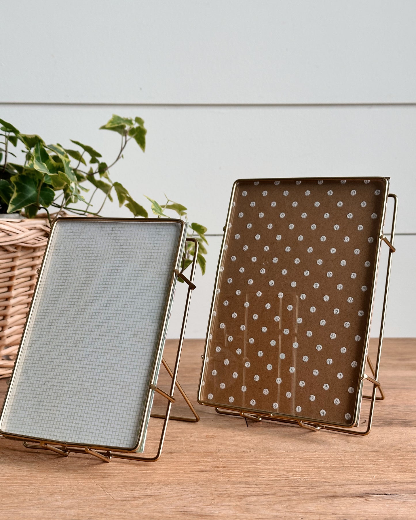 Delicate Brass Photo Frames