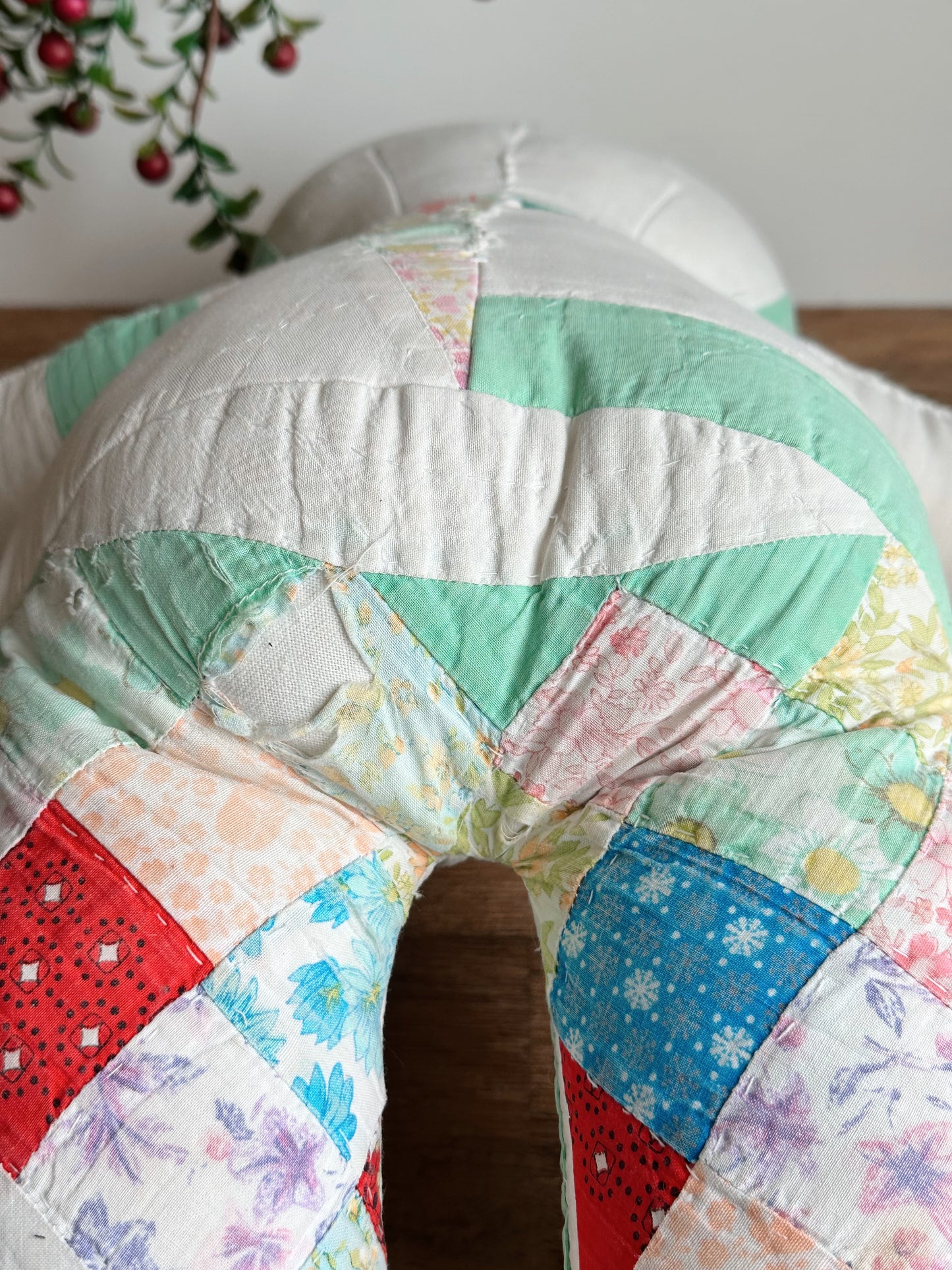 Vintage Handmade Quilt Teddy Bear