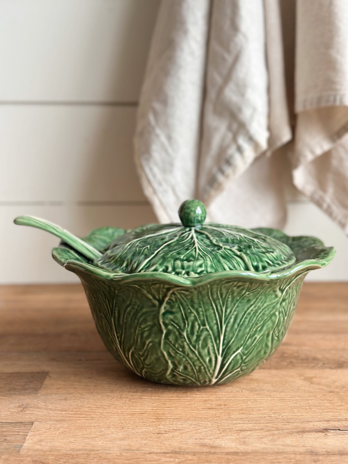 Cabbage Ware Tureen & Ladle