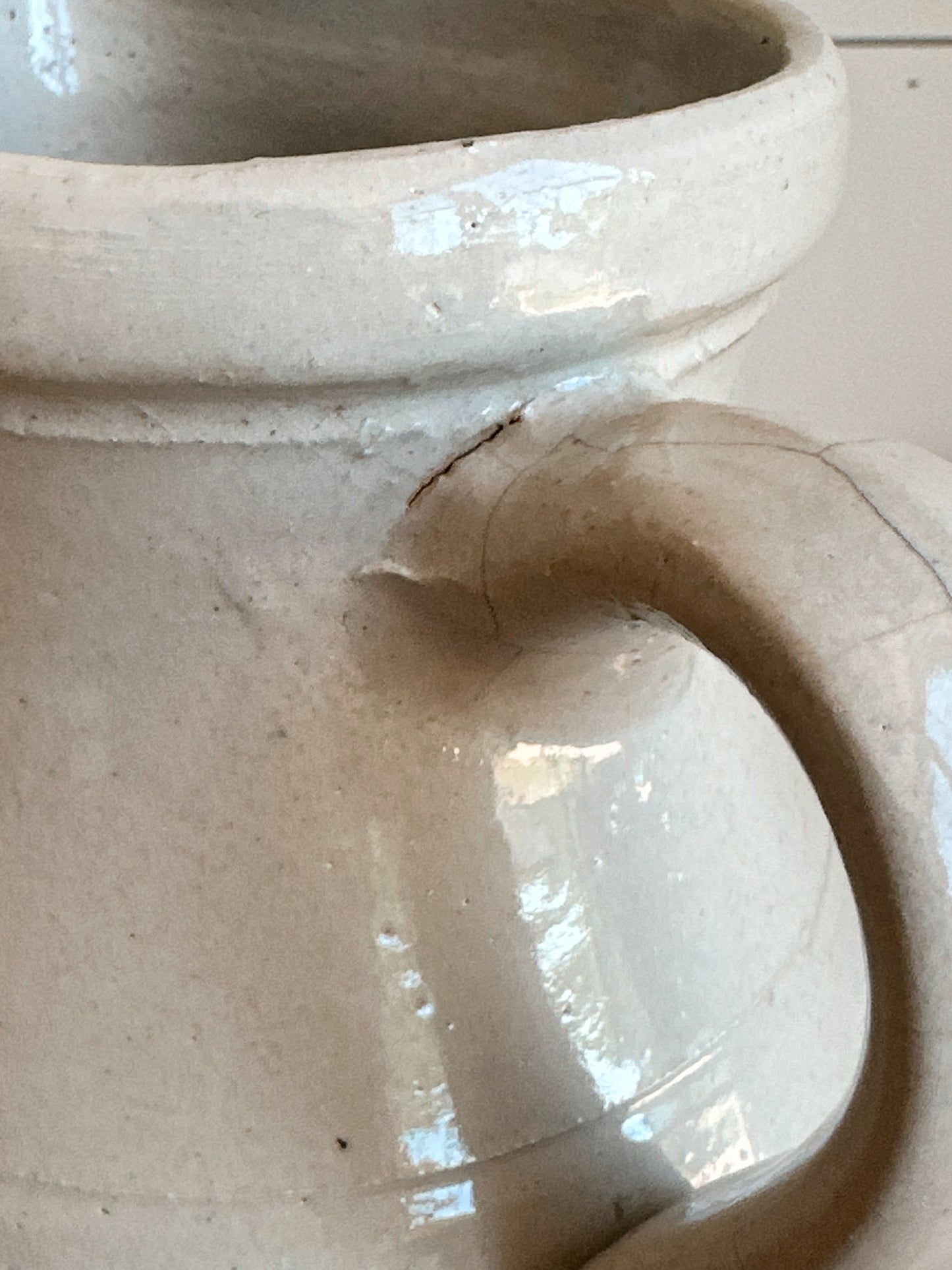 Vintage Hand Thrown Pottery Pitcher