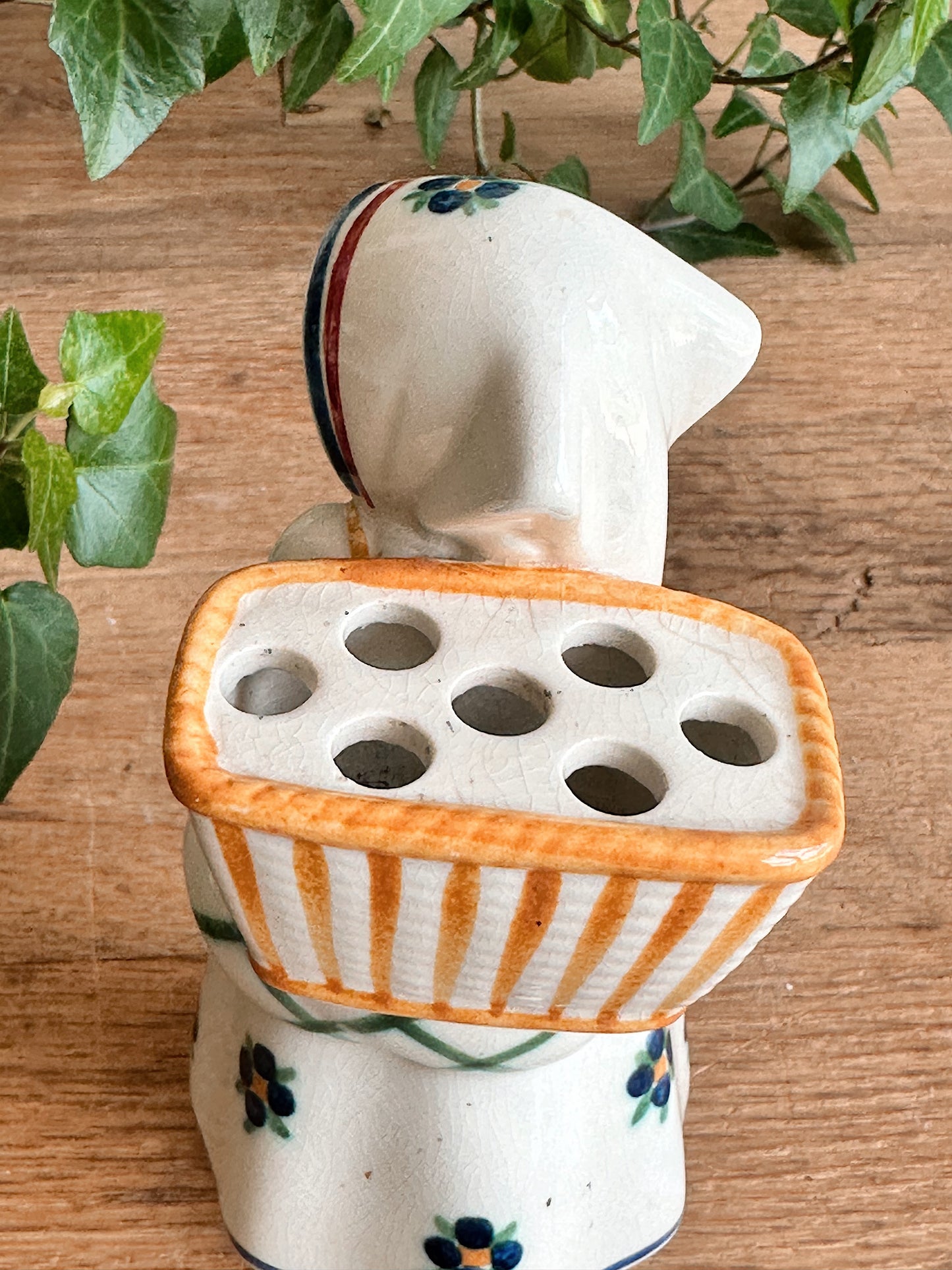 Vintage Danish Girl Posy Holder