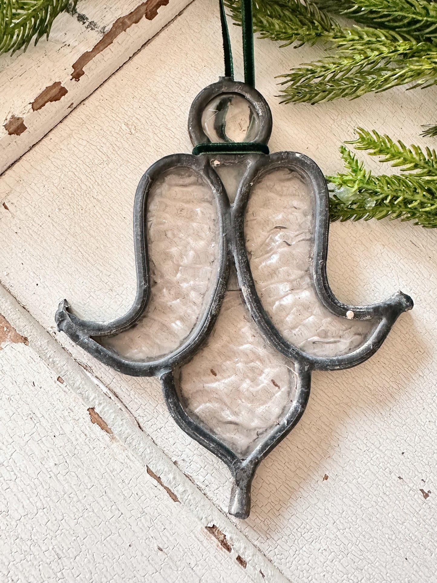 Vintaged Leaded Glass Ornament