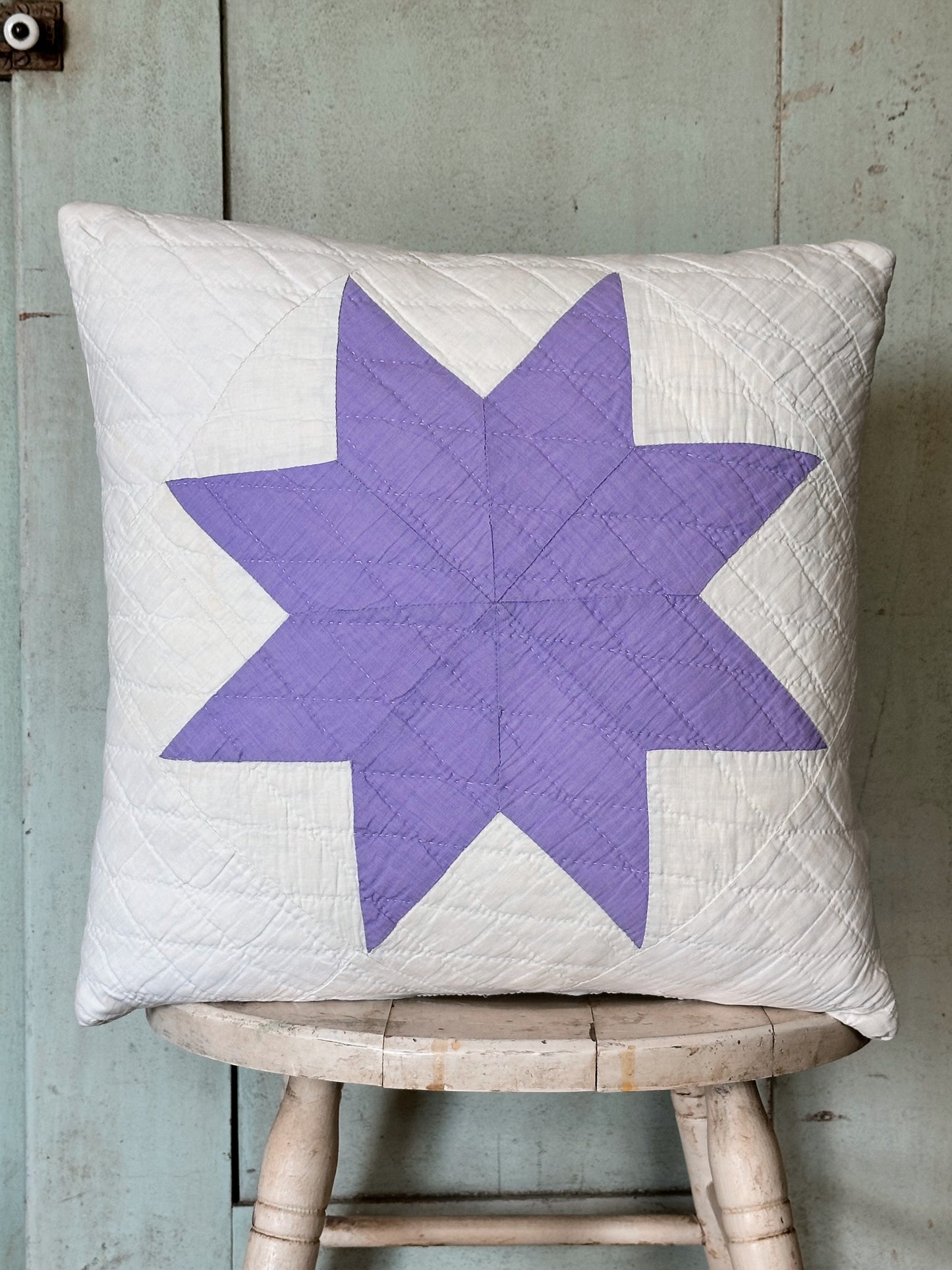 Handmade Vintage Quilt Pillow