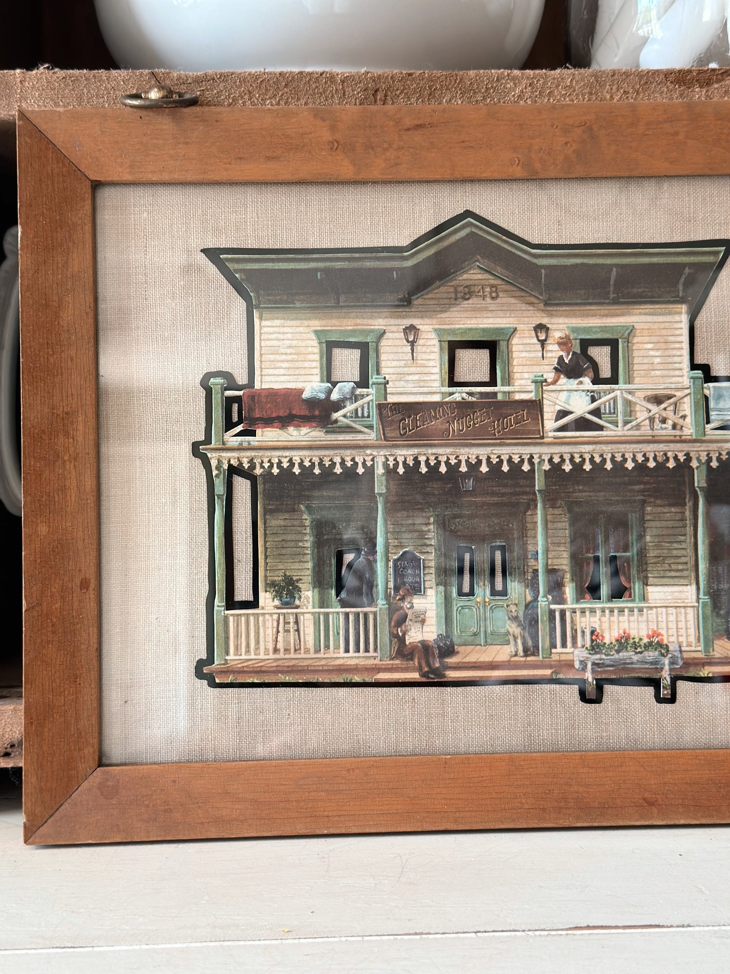 Vintage Framed Hotel Cutout