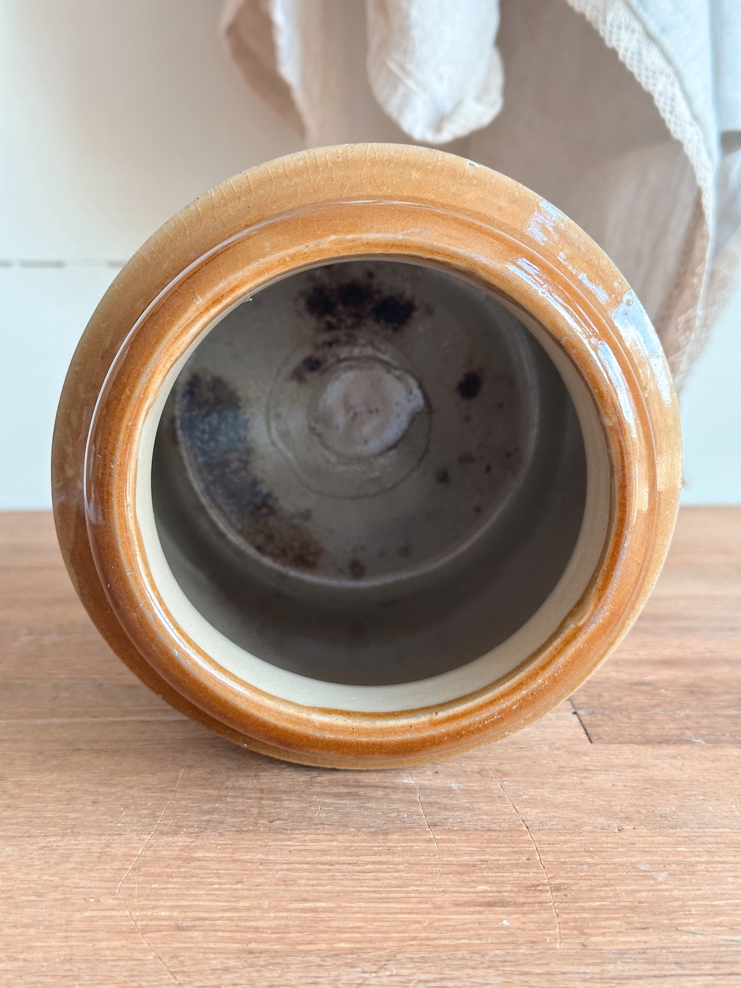 Two Toned Vintage Pantry Crock