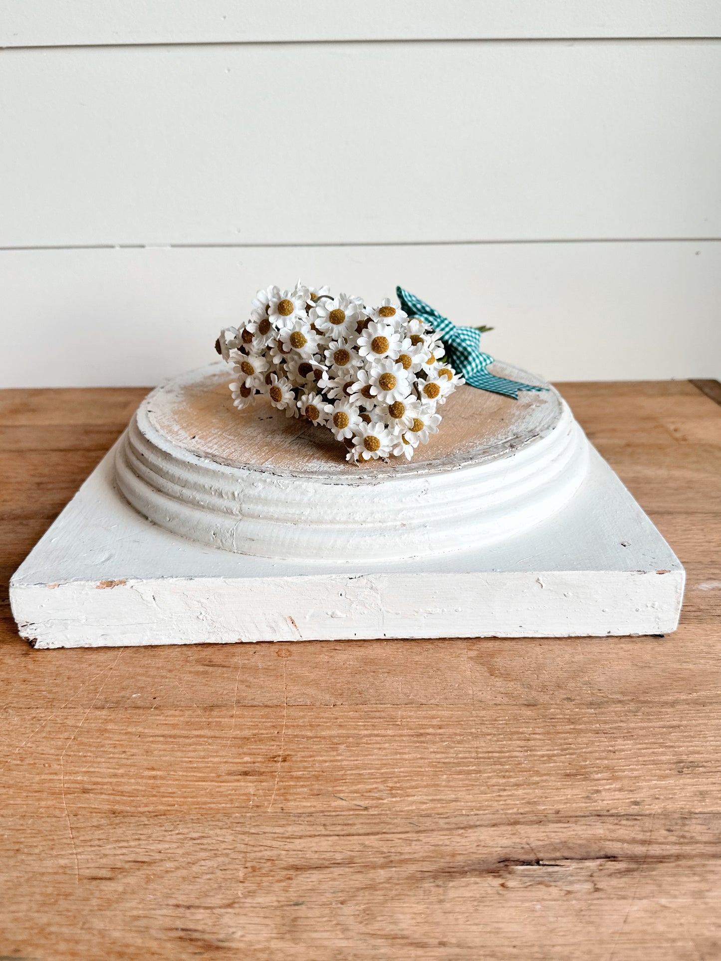Vintage Wooden Column Base Riser