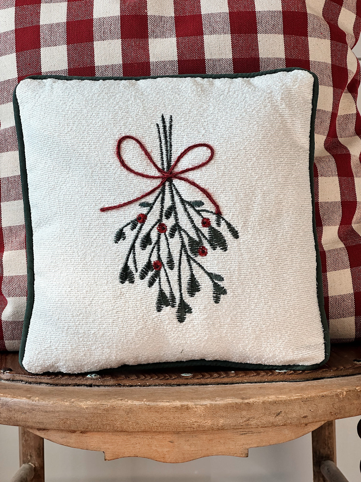 Petite Mistletoe Pillow