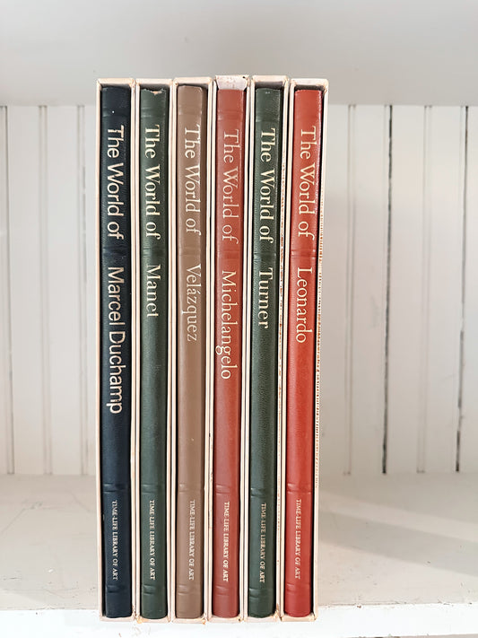 Collection of Six Time Life Library of Art Books with Slipcases