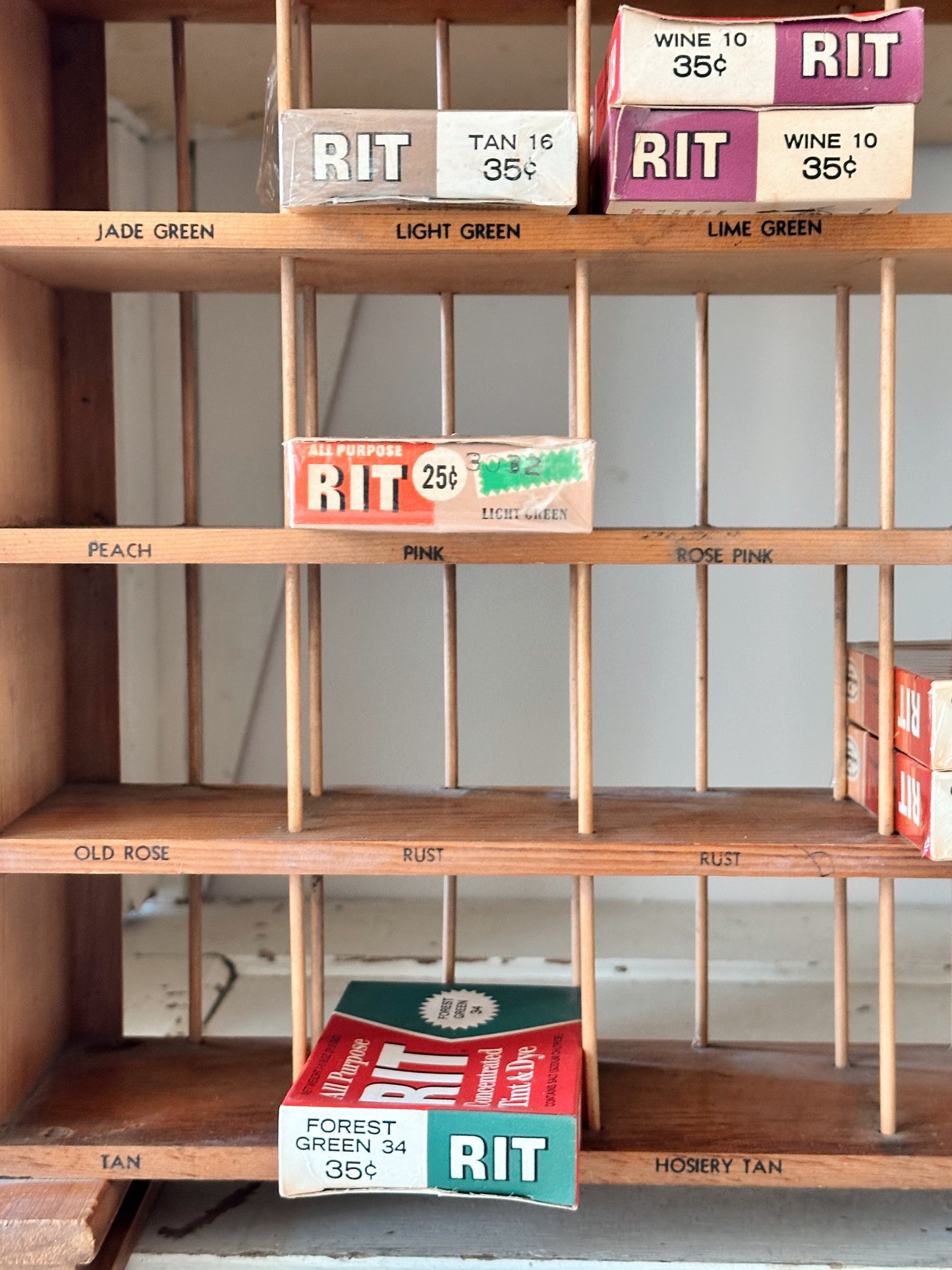 1950s Vintage Rit Dye Store Display