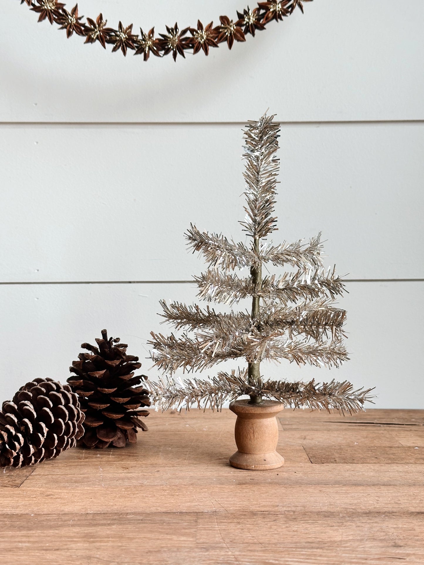 Vintage Spool Tinsel Tree
