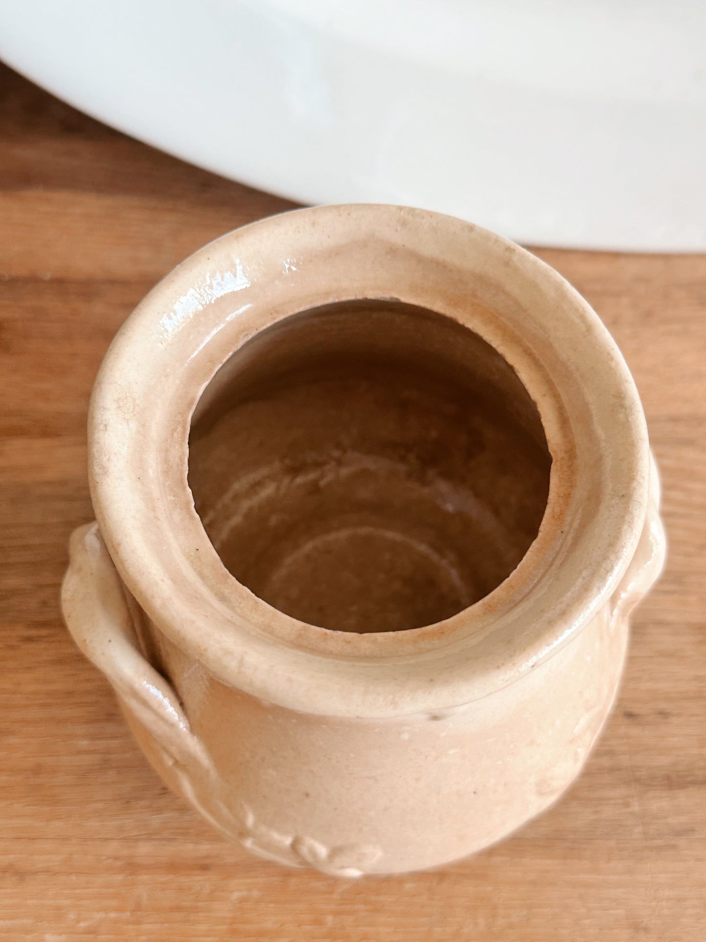 Beautifully Stained Ironstone Sugar Pot