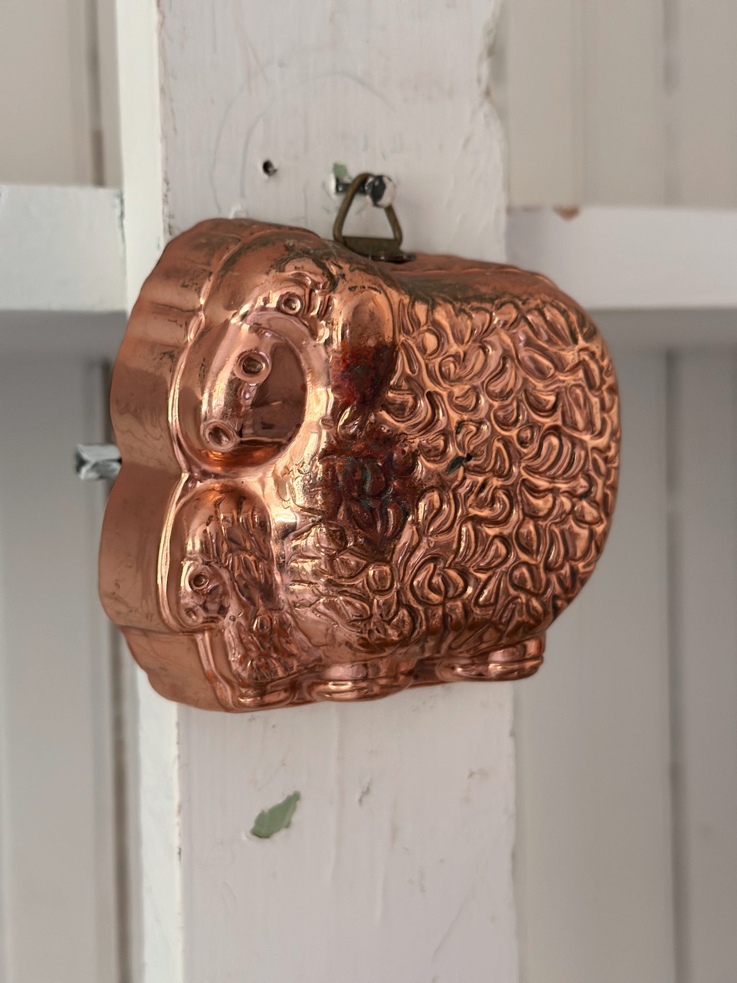 Petite Vintage Copper Lamb Mold