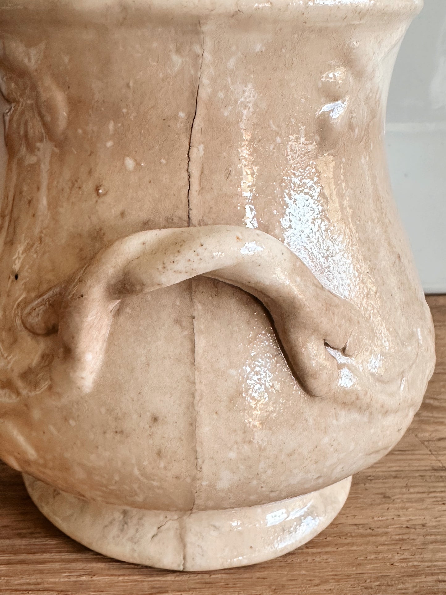 Beautifully Stained Ironstone Sugar Pot