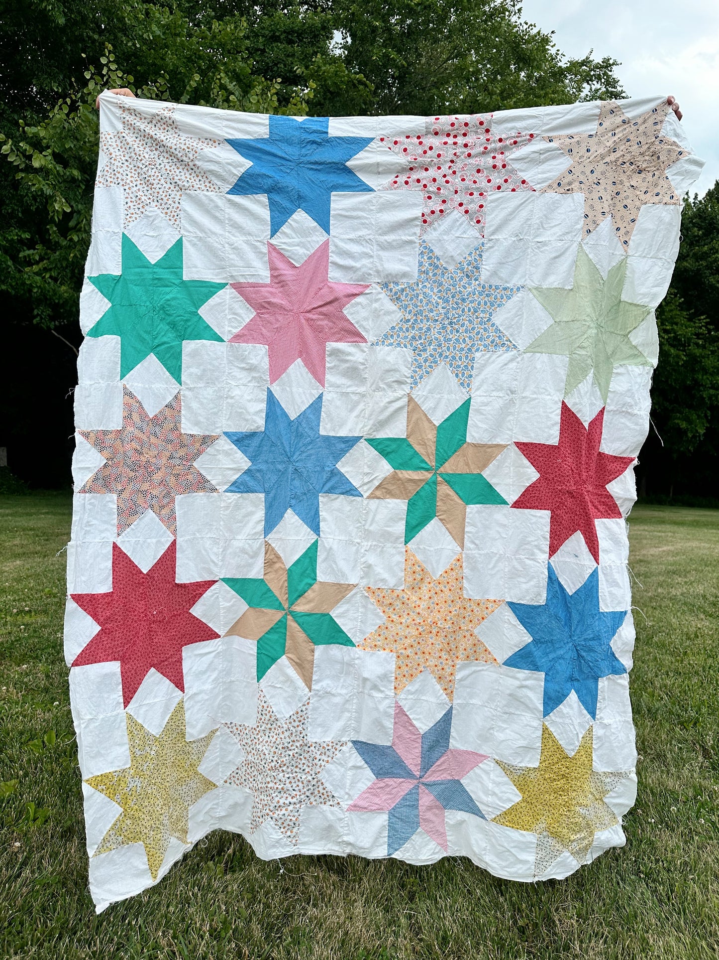 Vintage Star Quilt Top