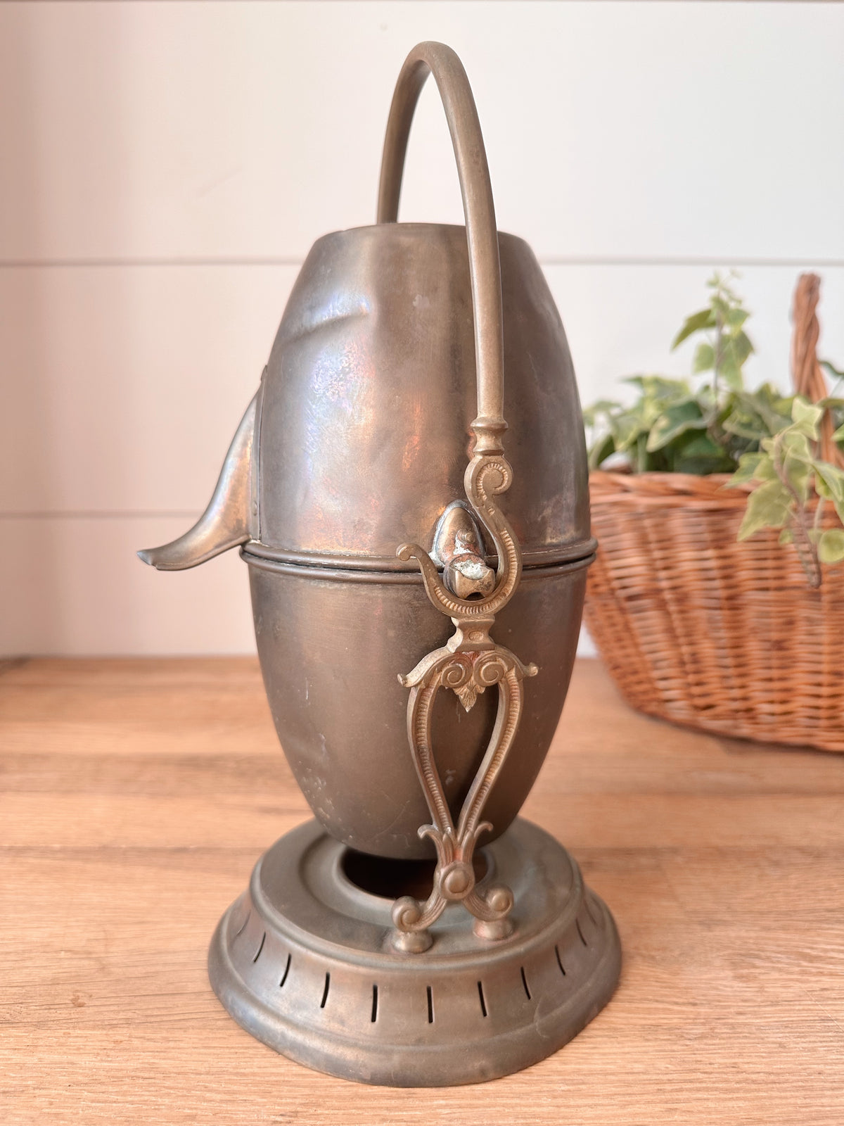 Vintage Brass Coffee Percolator