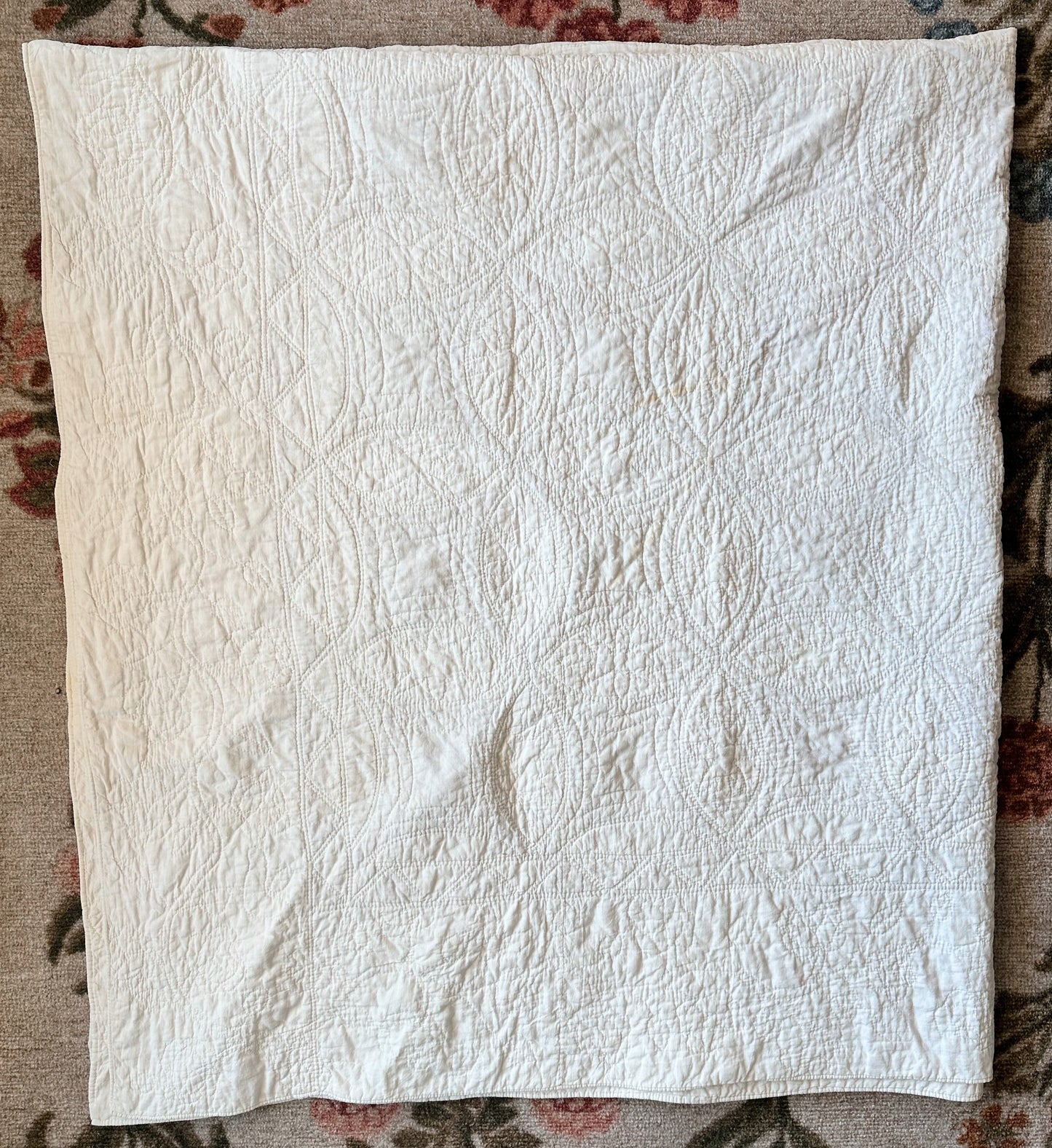 Vintage Hand Stitched Quilt, Rob Peter to Pay Paul Design