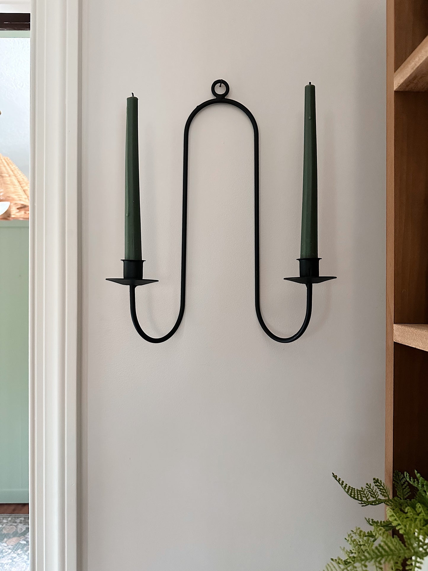 Double Iron Candle Wall Sconce