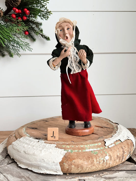 Vintage Victorian Style Caroler