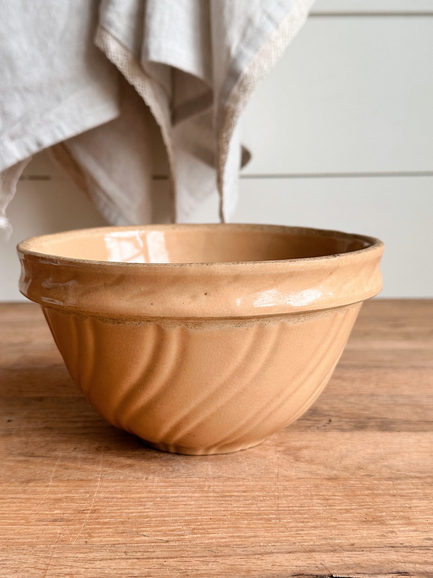Vintage Advertising Stoneware Bowl