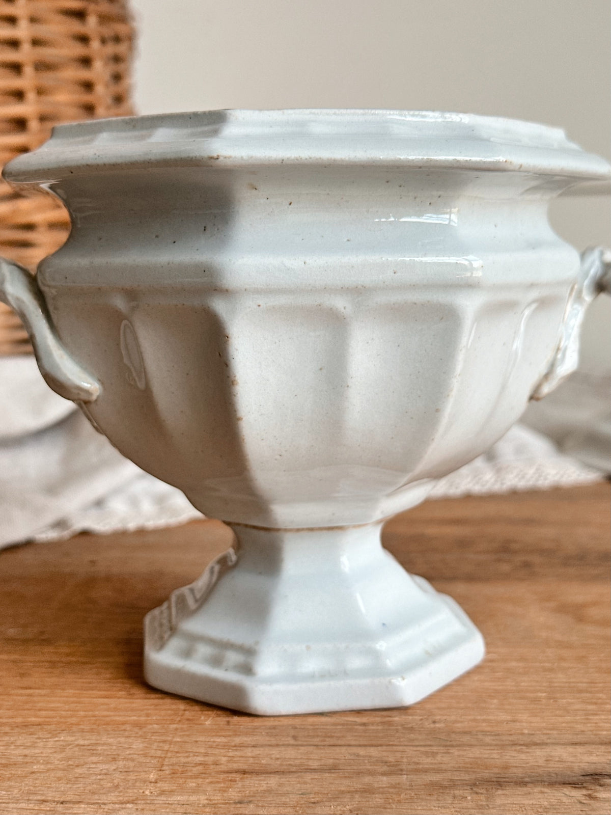Antique Ironstone Sauce Tureen