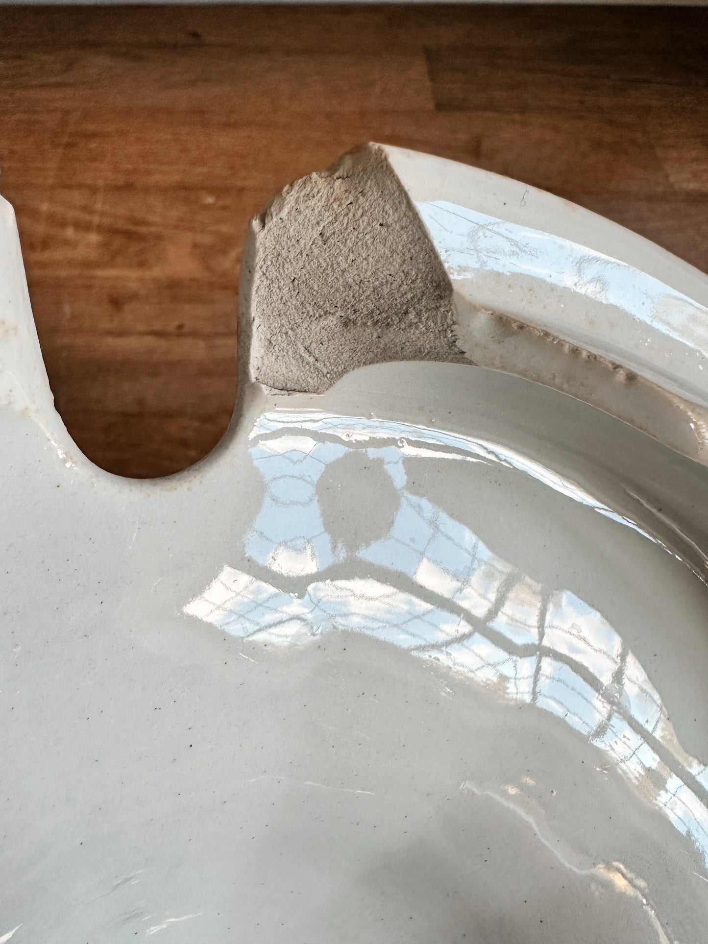 Antique Jacob Furnival Ironstone Punch Bowl & Lid