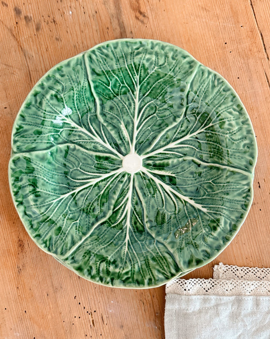 Pair of Cabbage Ware Plates